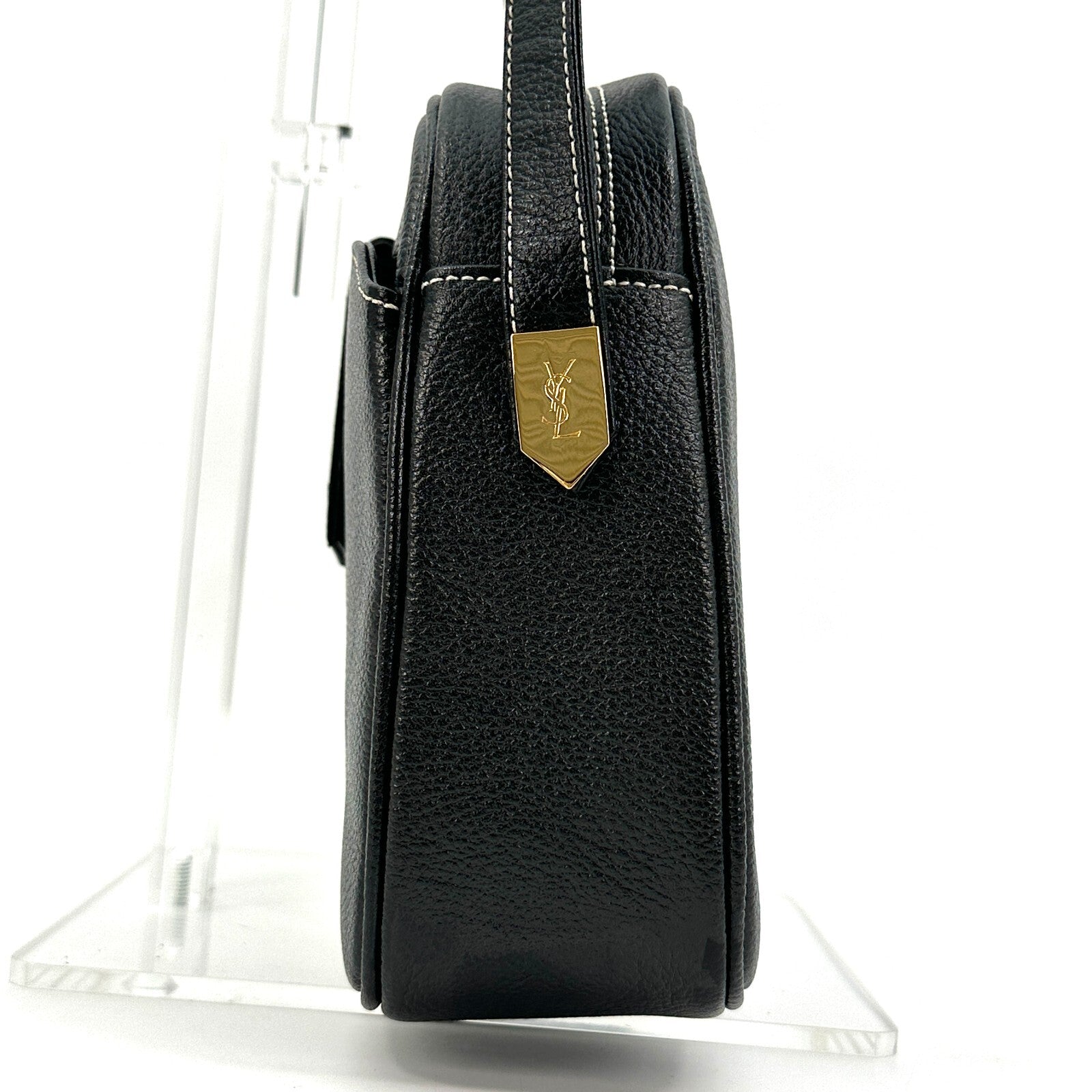 Saint Laurent Yves Shoulder Bag - Black, Leather