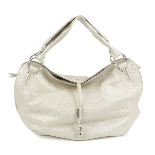 Celine Shoulder Bag Tote Bag - Silver, Leather