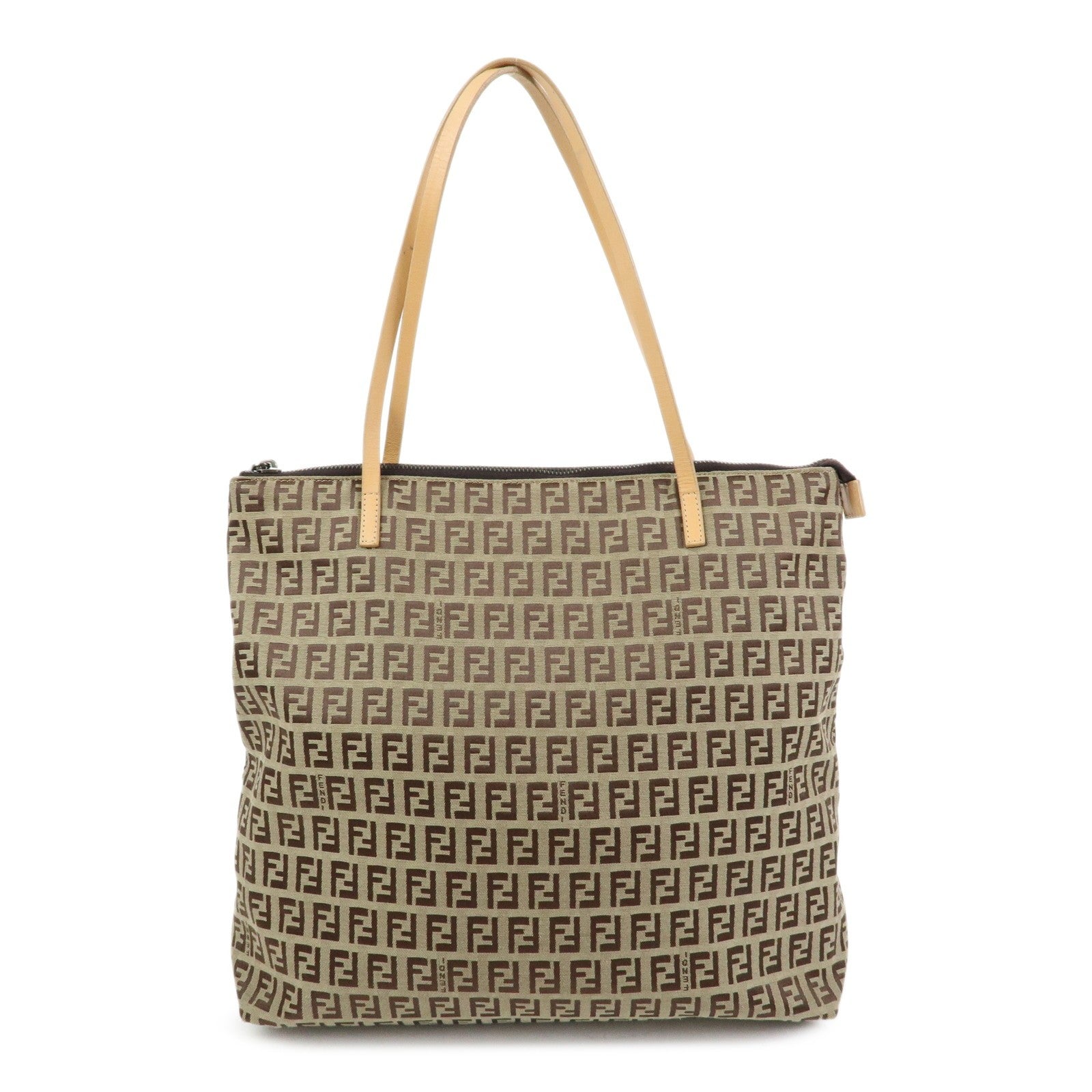 Fendi Tote Bag - Beige, Canvas Leather