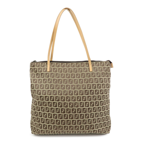 Fendi Tote Bag - Beige, Canvas Leather