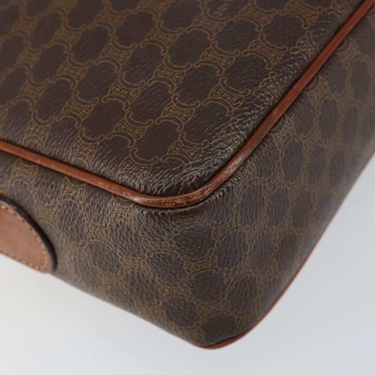 Celine Macadam Shoulder Bag - Brown/Gold, PVC Leather