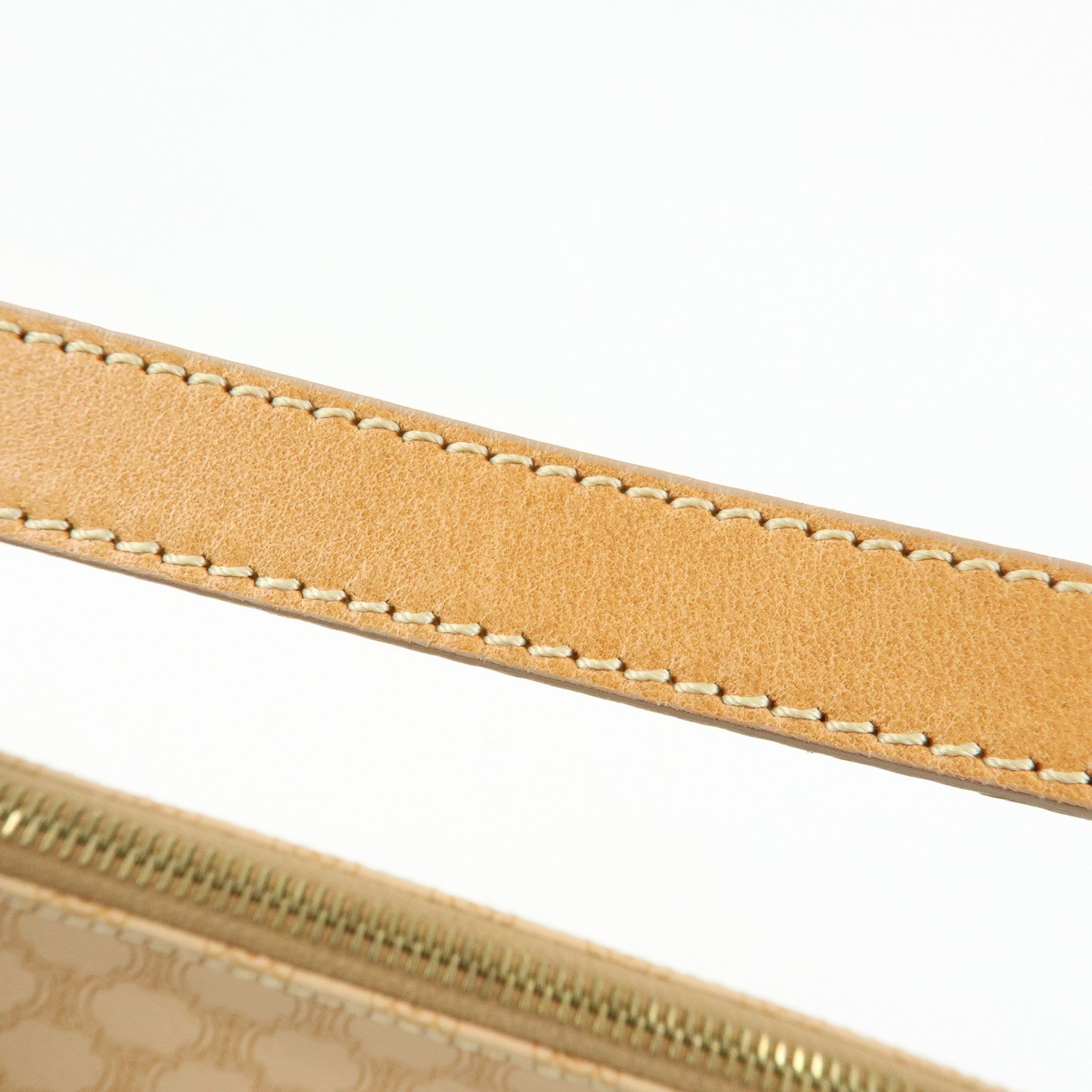 Celine Macadam Hand Bag - Beige, PVC Leather 