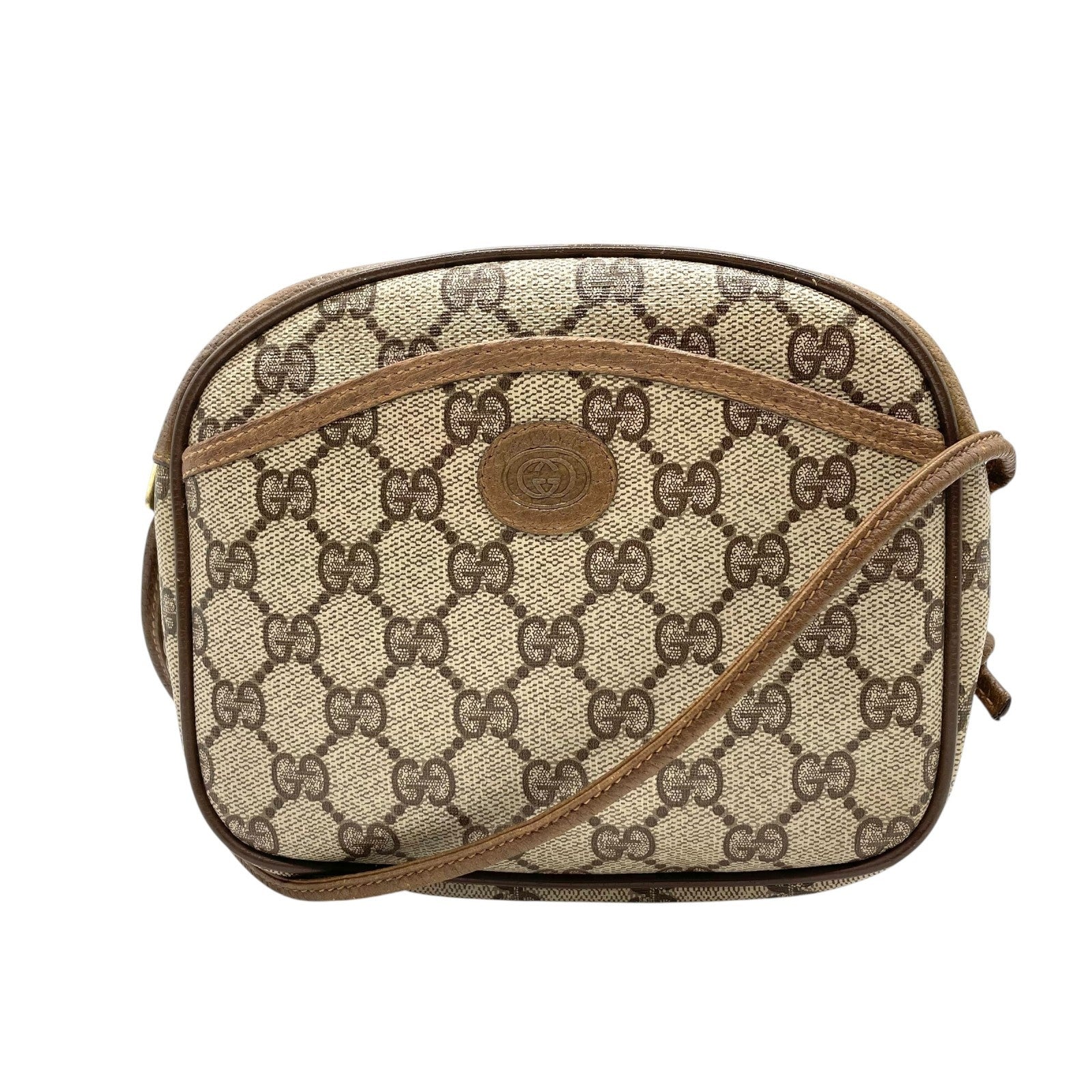 Gucci GG Supreme Shoulder Bag - Brown, PVC Leather