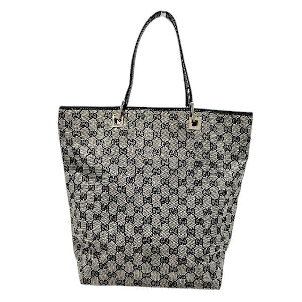 Gucci GG Canvas Tote Bag - Beige & Black, Canvas x Leather