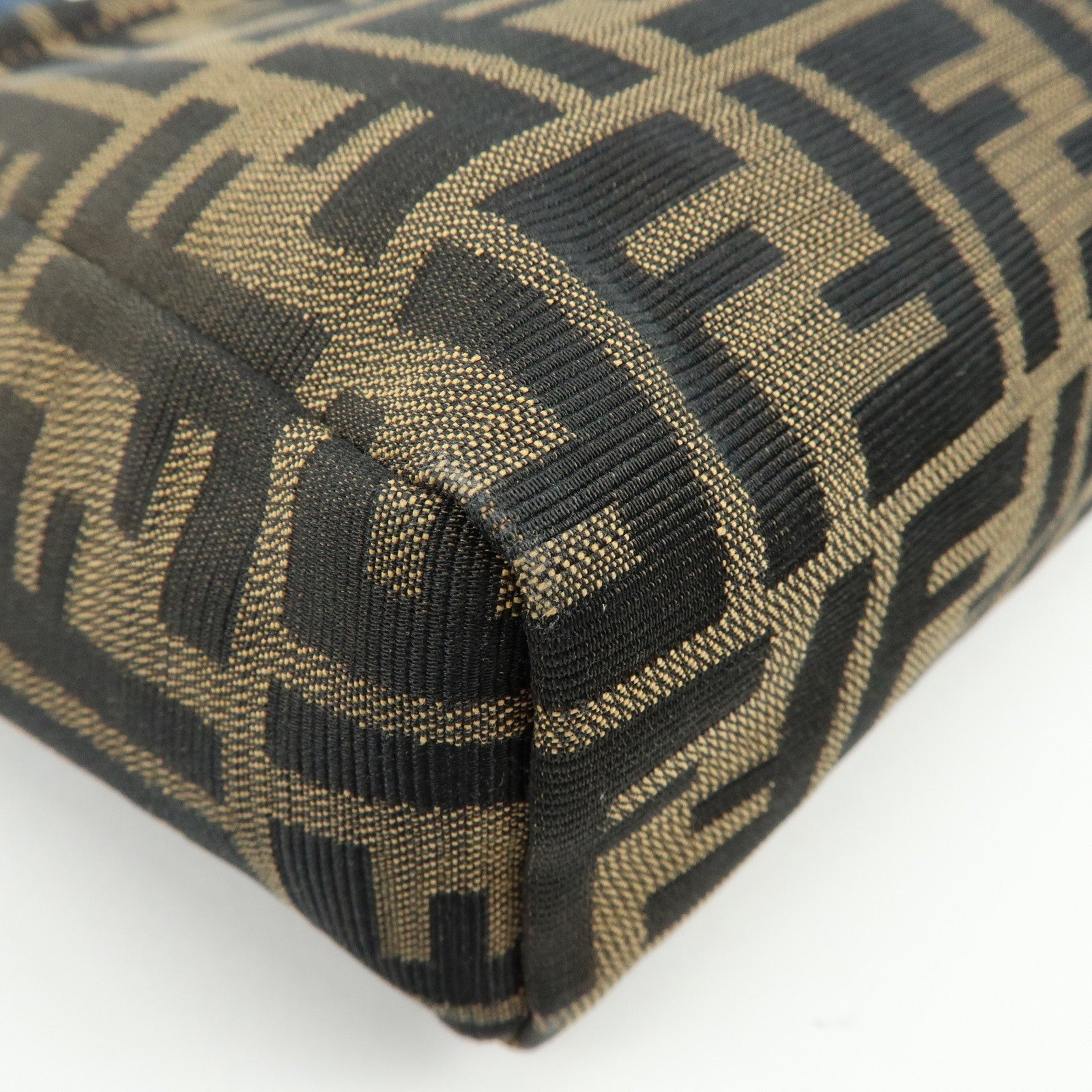 Fendi Hand Bag - Brown, Black, Navy, Canvas, Leather