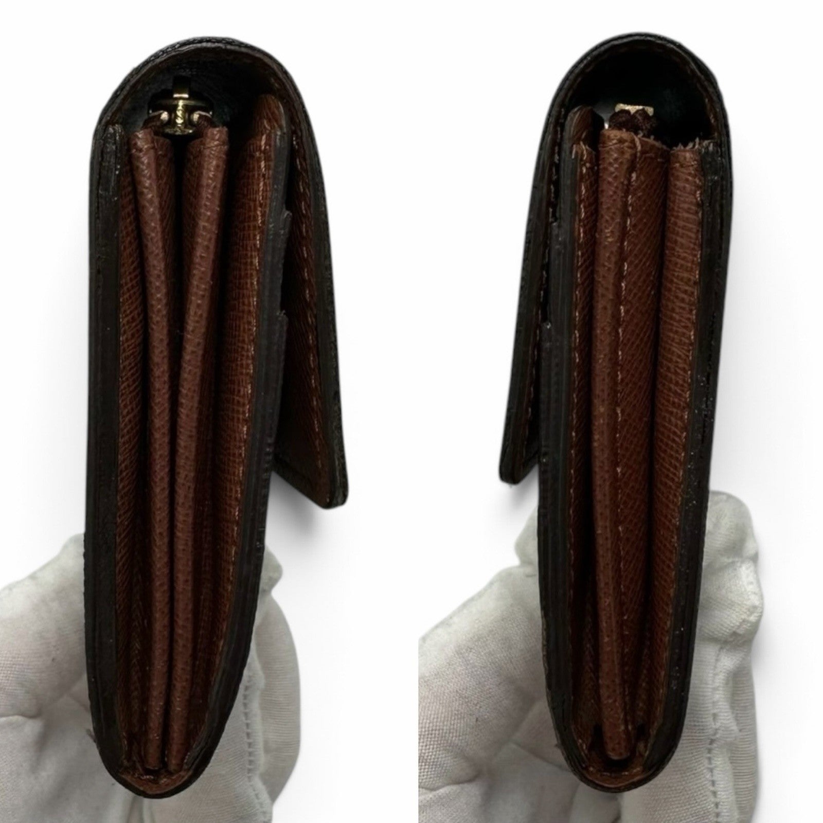 Louis Vuitton Portefeuille Sarah Long Wallet - Brown, Leather
