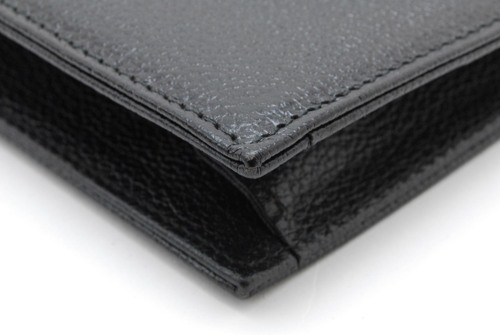 Saint Laurent Yves Saint Laurent Document Clutch Bag - Black, Leather