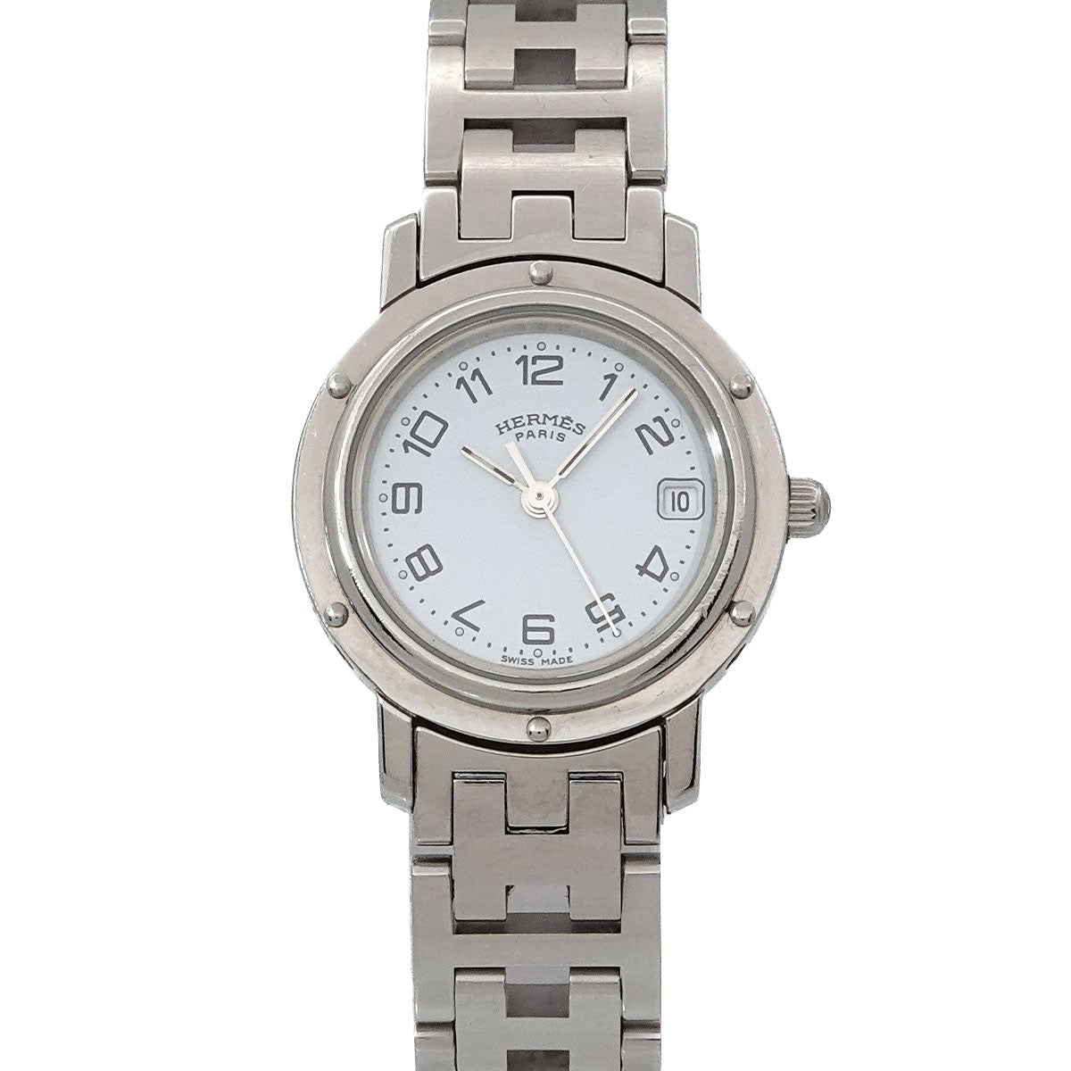 Hermès Clipper CL4 210 Watch - White, Stainless steel