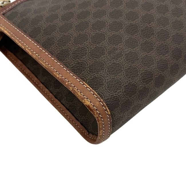 Celine Macadam Clutch - Brown, Leather