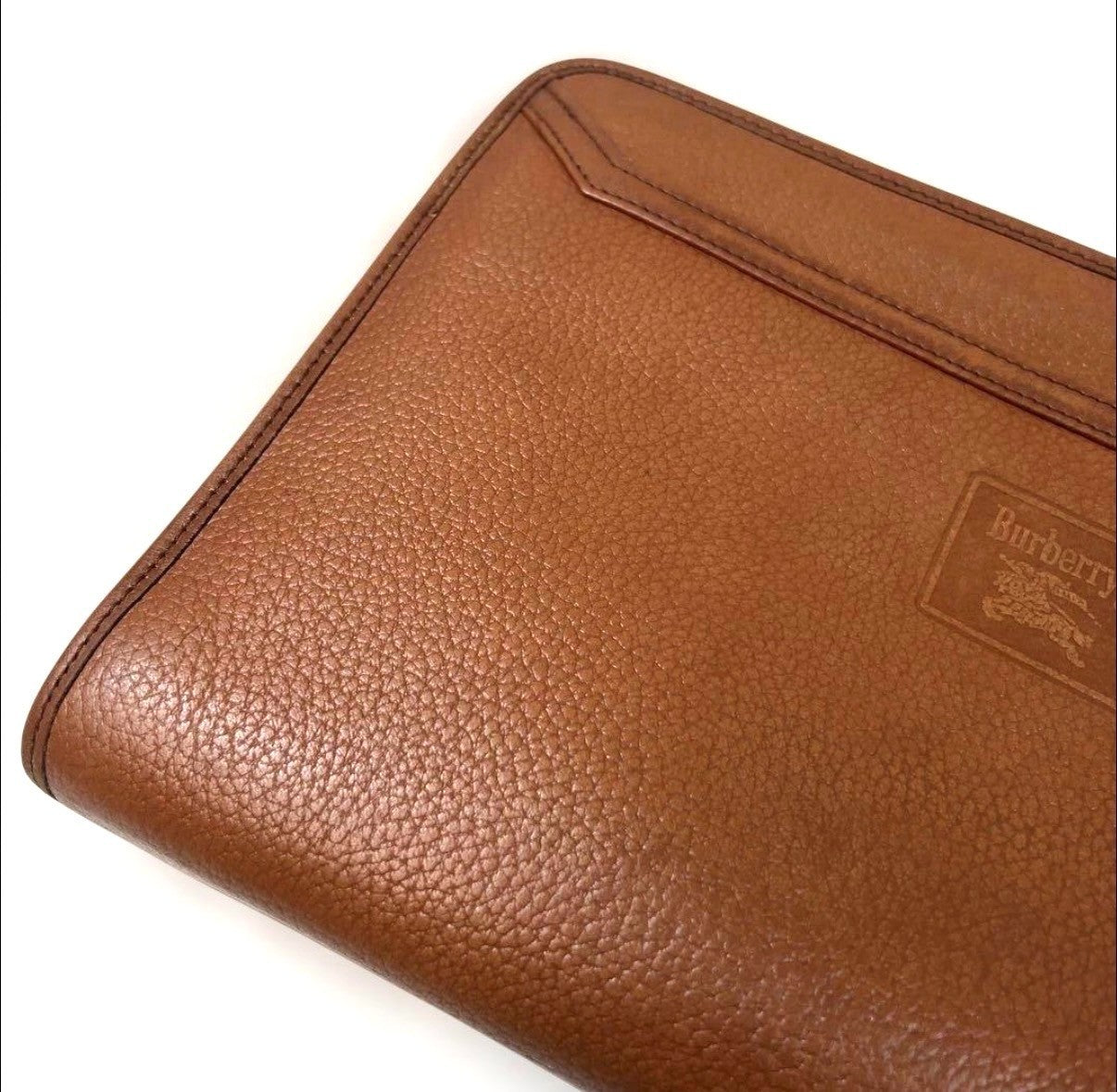 Burberry Vintage Clutch Bag - Brown, Leather 
