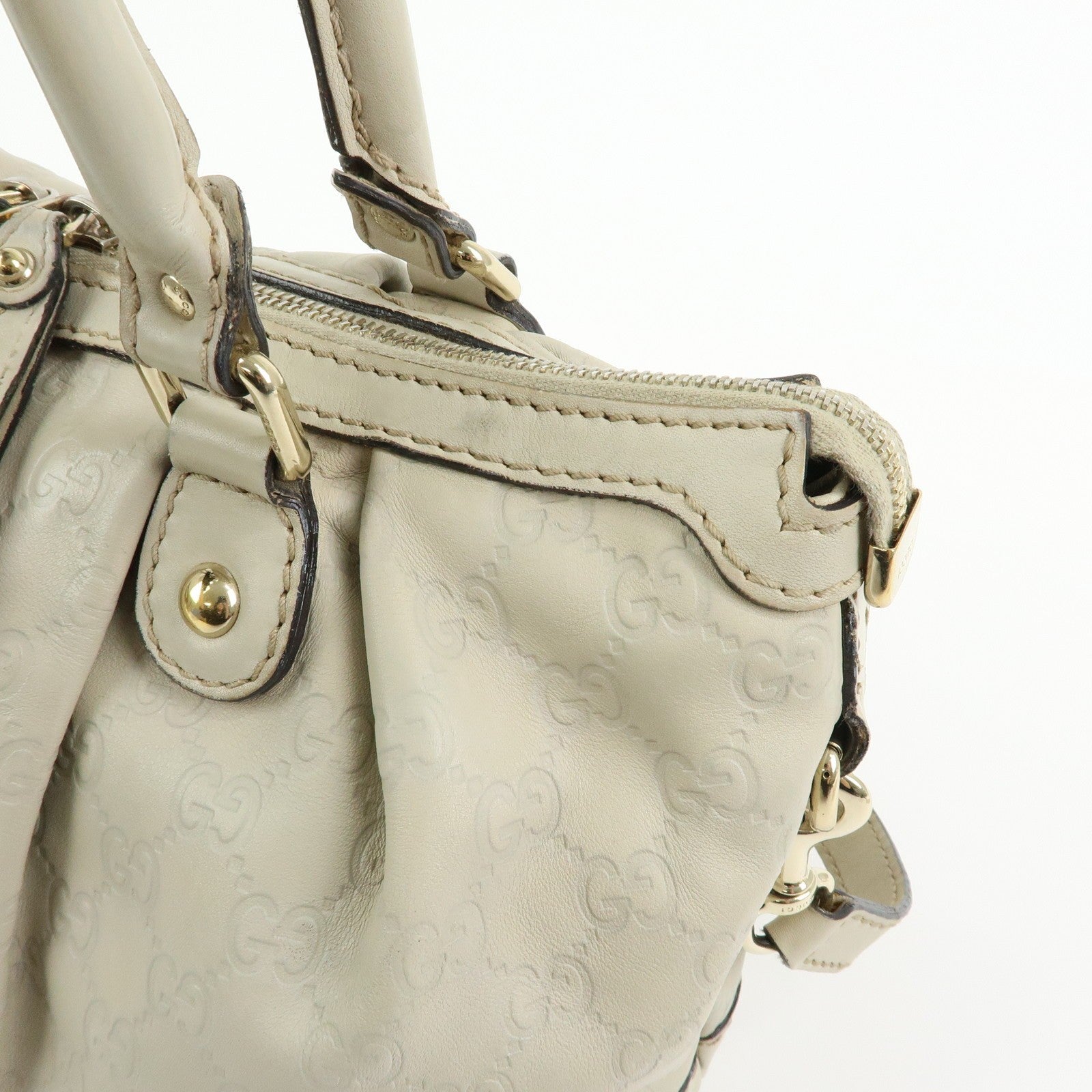 Gucci Sukey 2Way Hand Bag - Ivory, Guccissima Leather