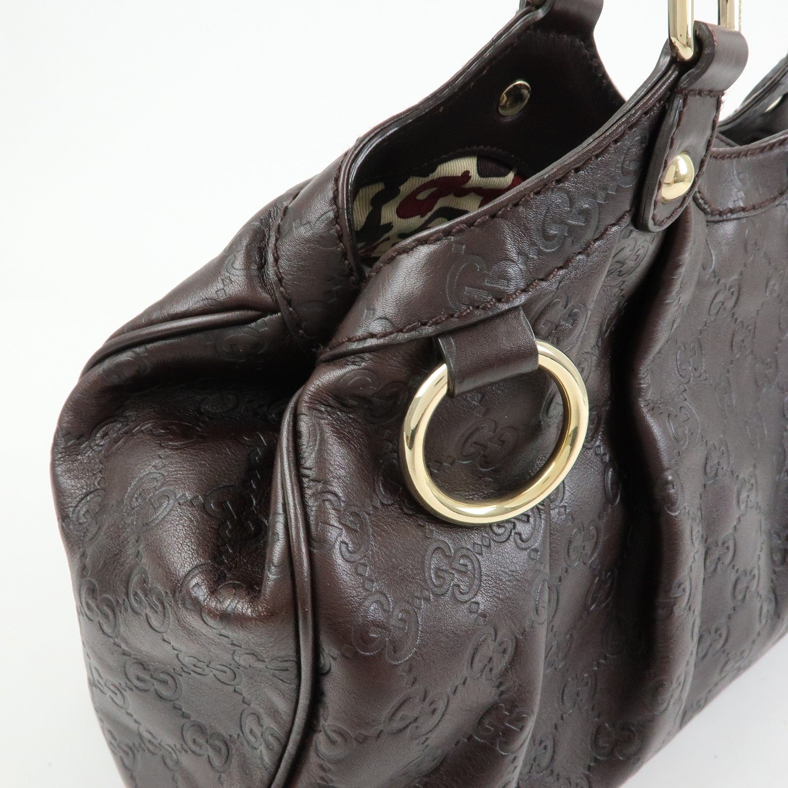 Gucci Sukey Tote Bag - Dark Brown, Guccissima Leather
