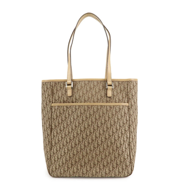 Christian Dior Trotter Tote Bag - Beige, Canvas 