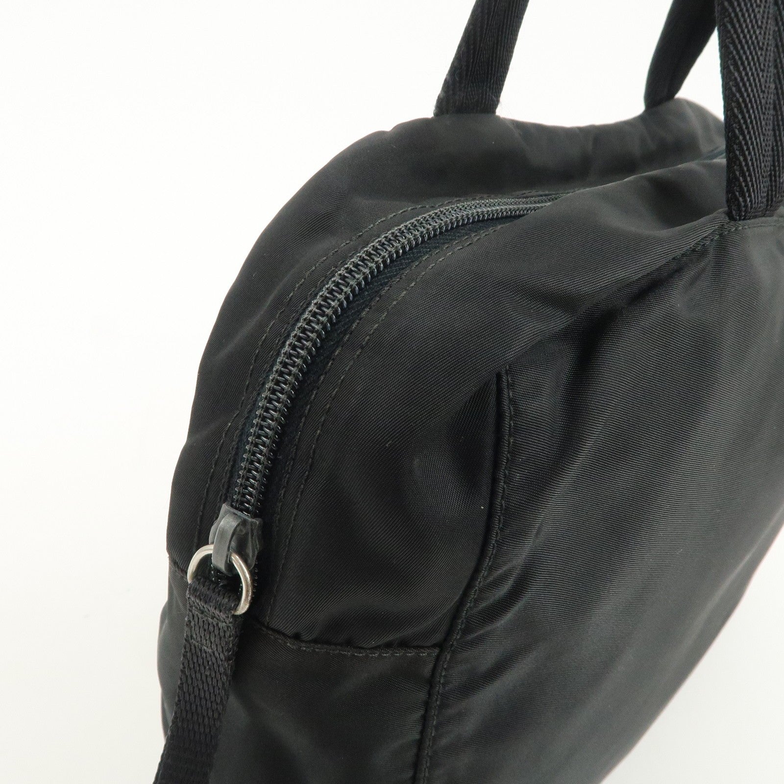 Prada Triangle Logo Tote Bag - Black, Nylon 