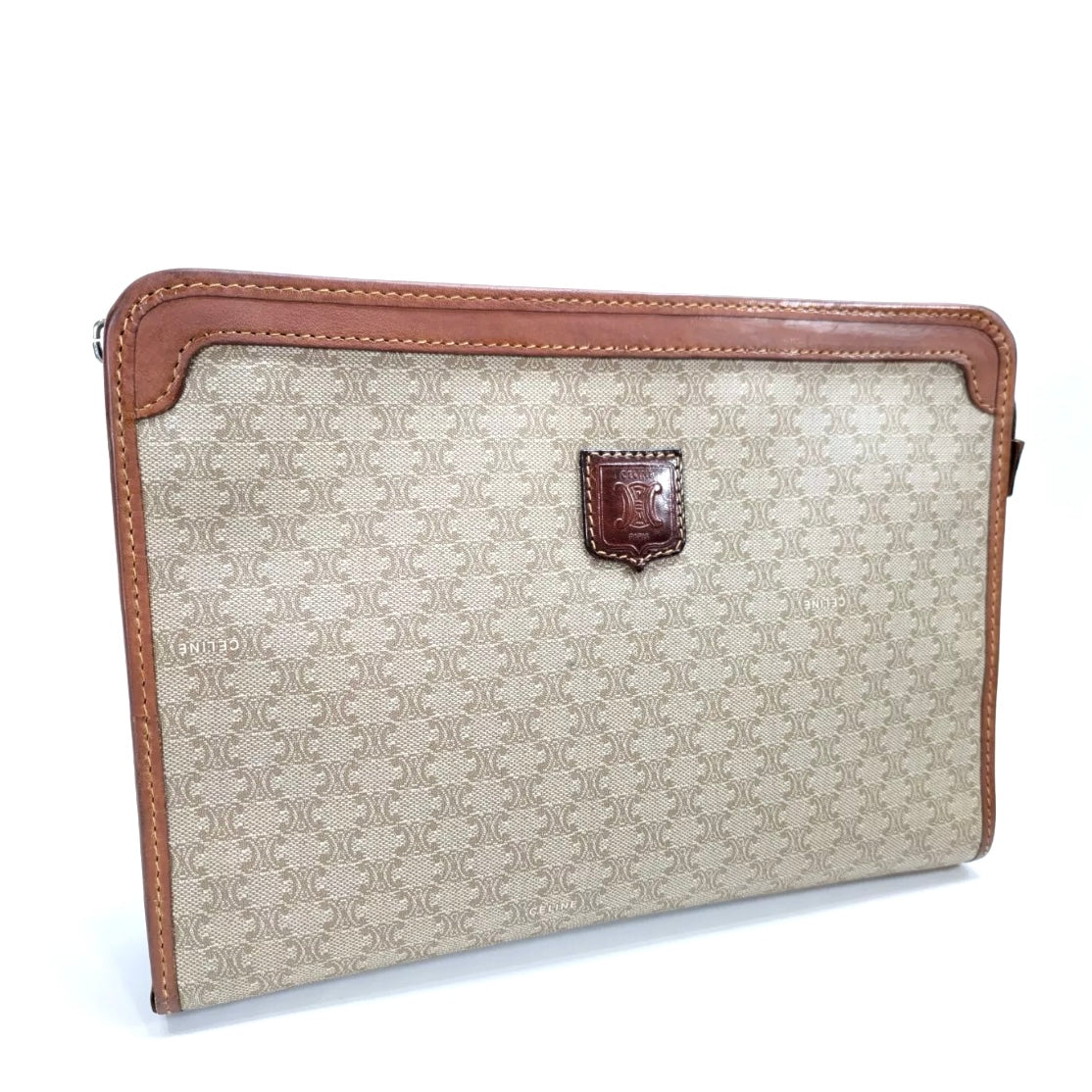 CELINE Vintage Clutch Macadam