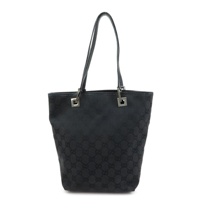 Gucci Tote Bag - Black, GG Canvas, Leather