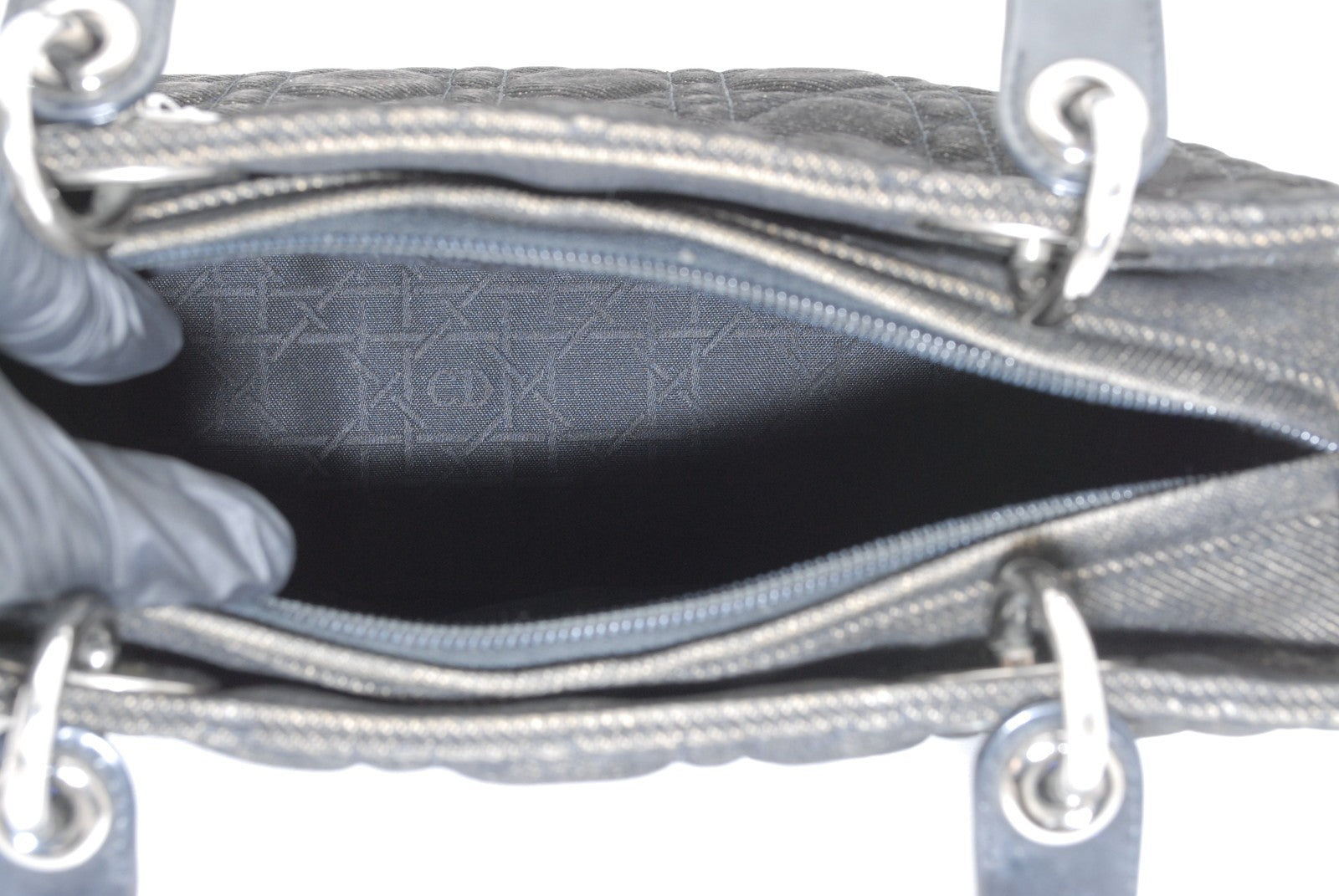 Christian Dior Lady Dior Handbag - Black, Denim