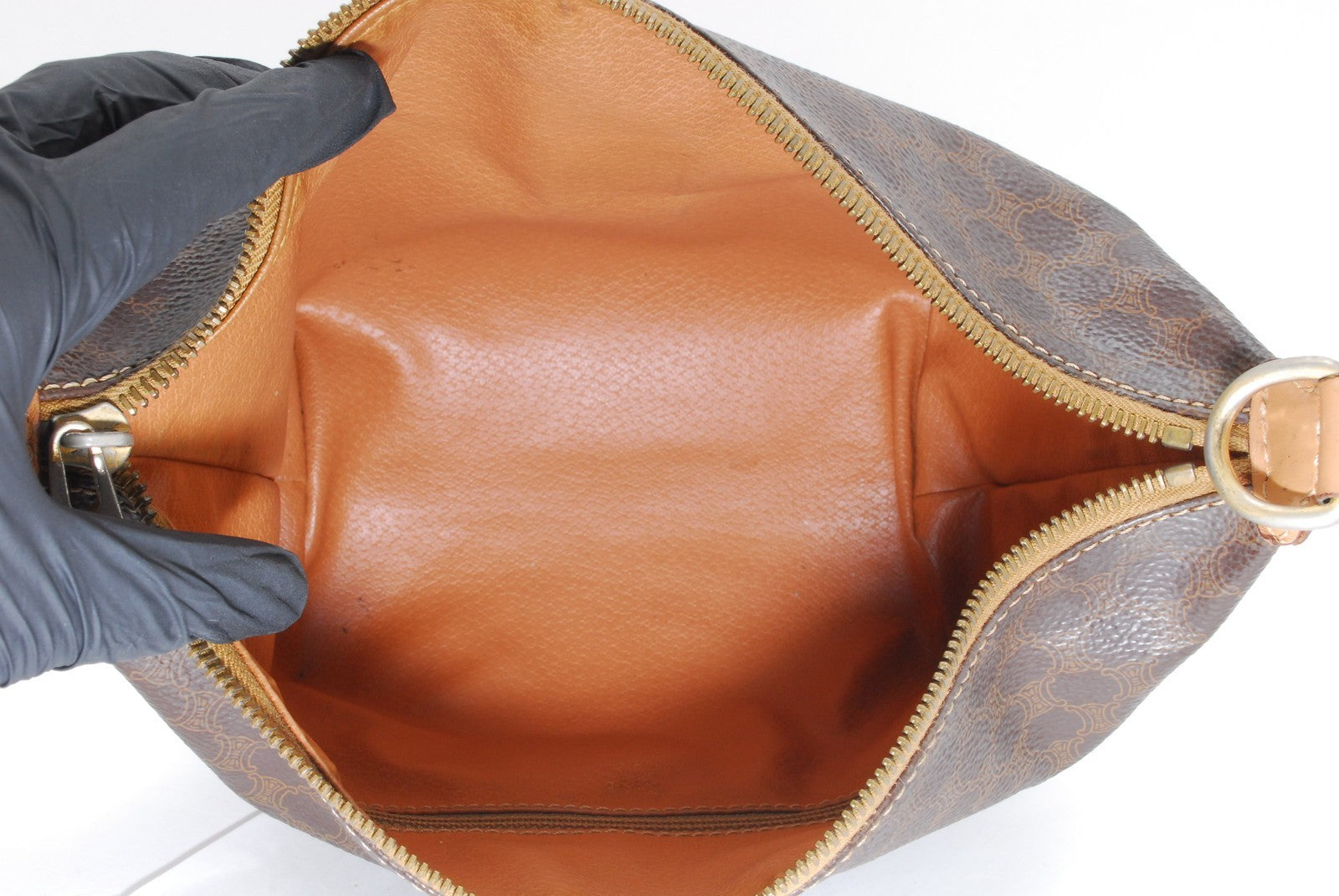 Celine Macadam Vanity Handbag - Brown, PVC