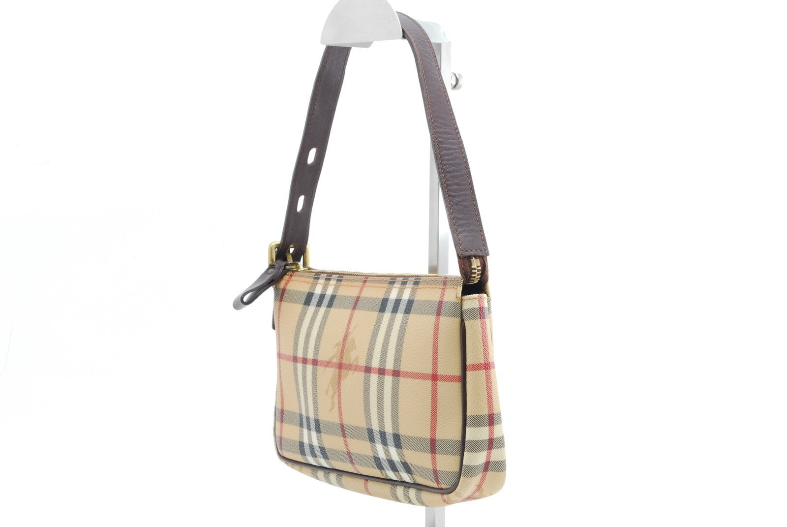 Burberry Nova Check Shoulder Bag - Beige, Canvas and Leather