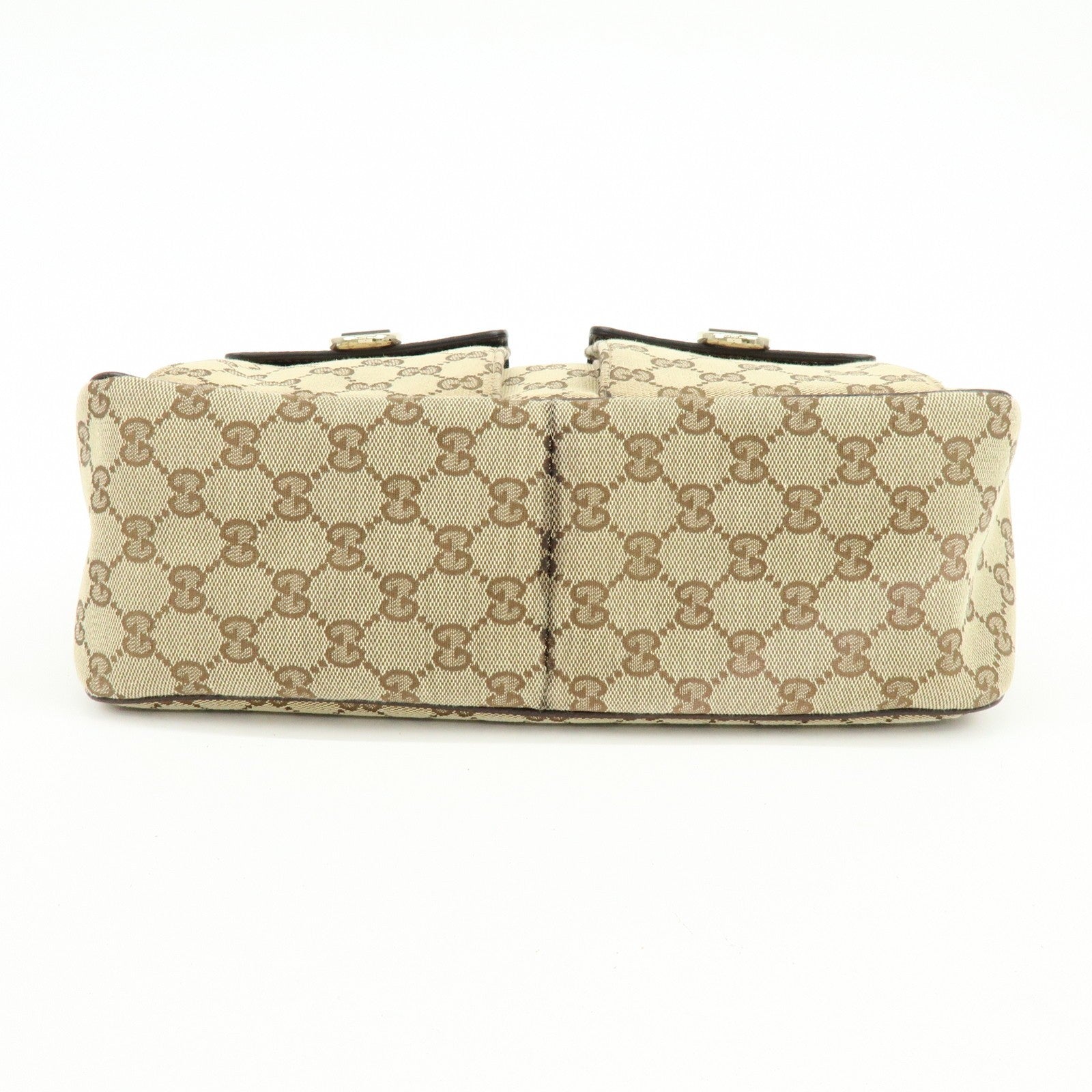Gucci Shoulder Bag - Beige, Canvas Leather 