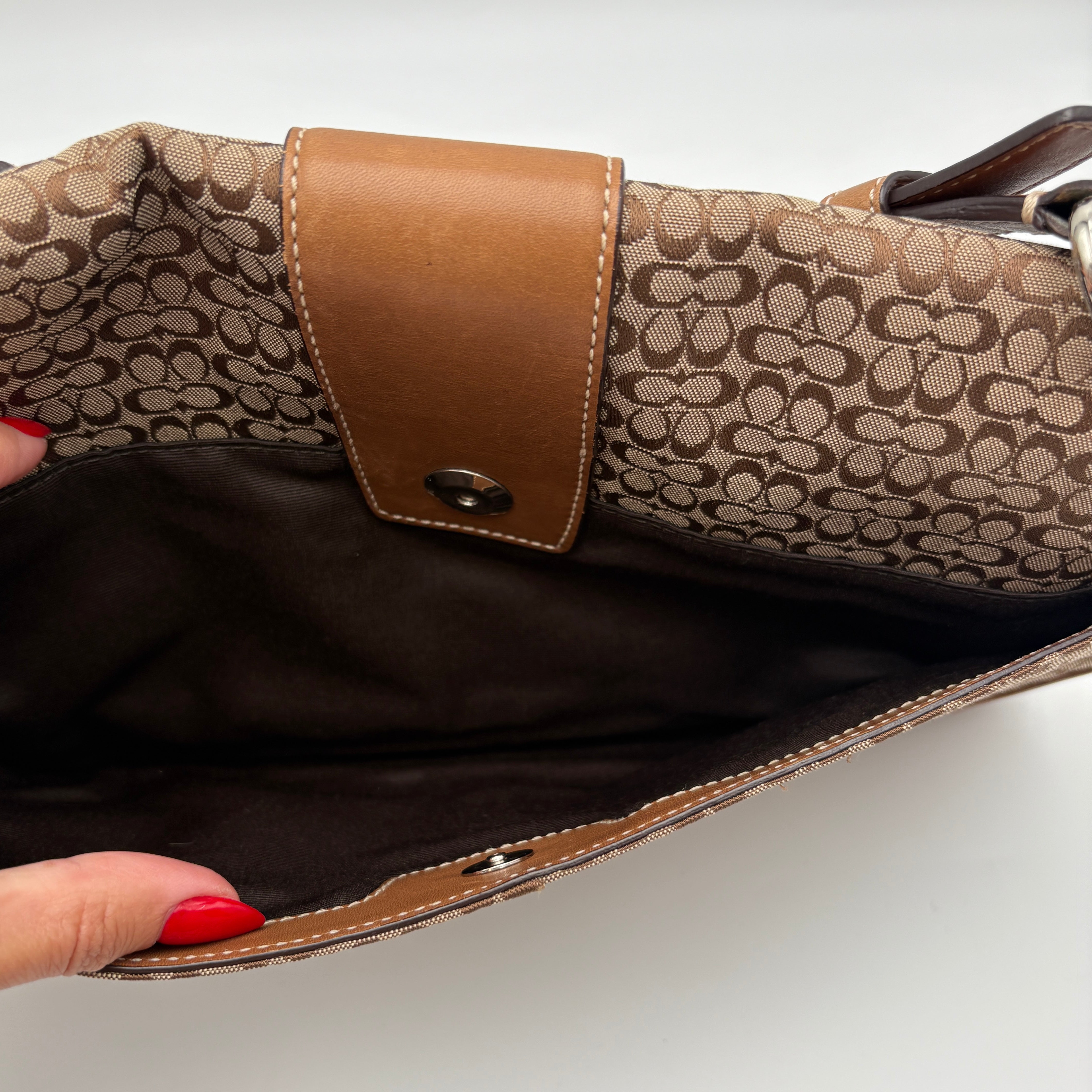 Coach Signature Brown bag