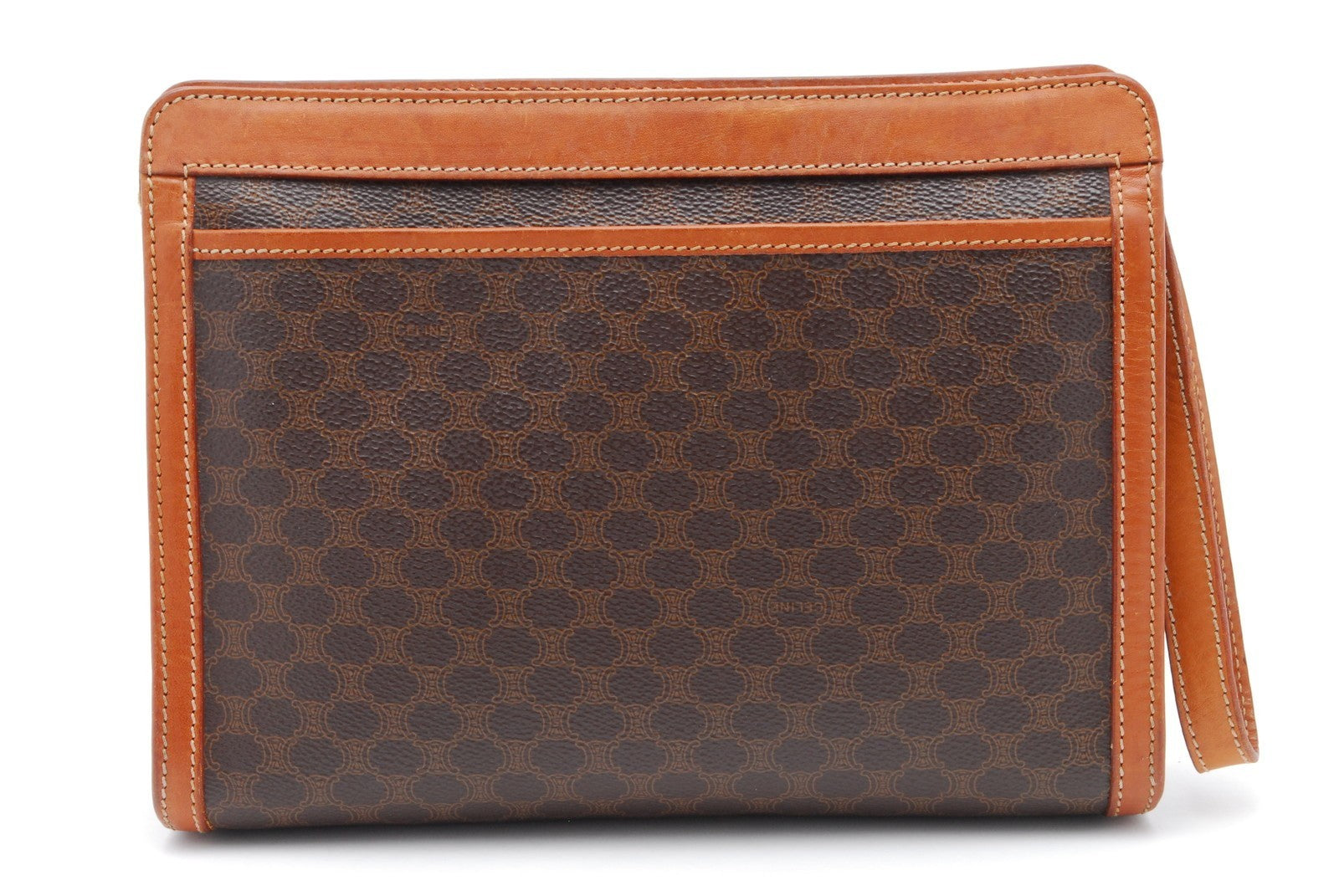 Celine Macadam Clutch Bag - Brown, PVC Leather