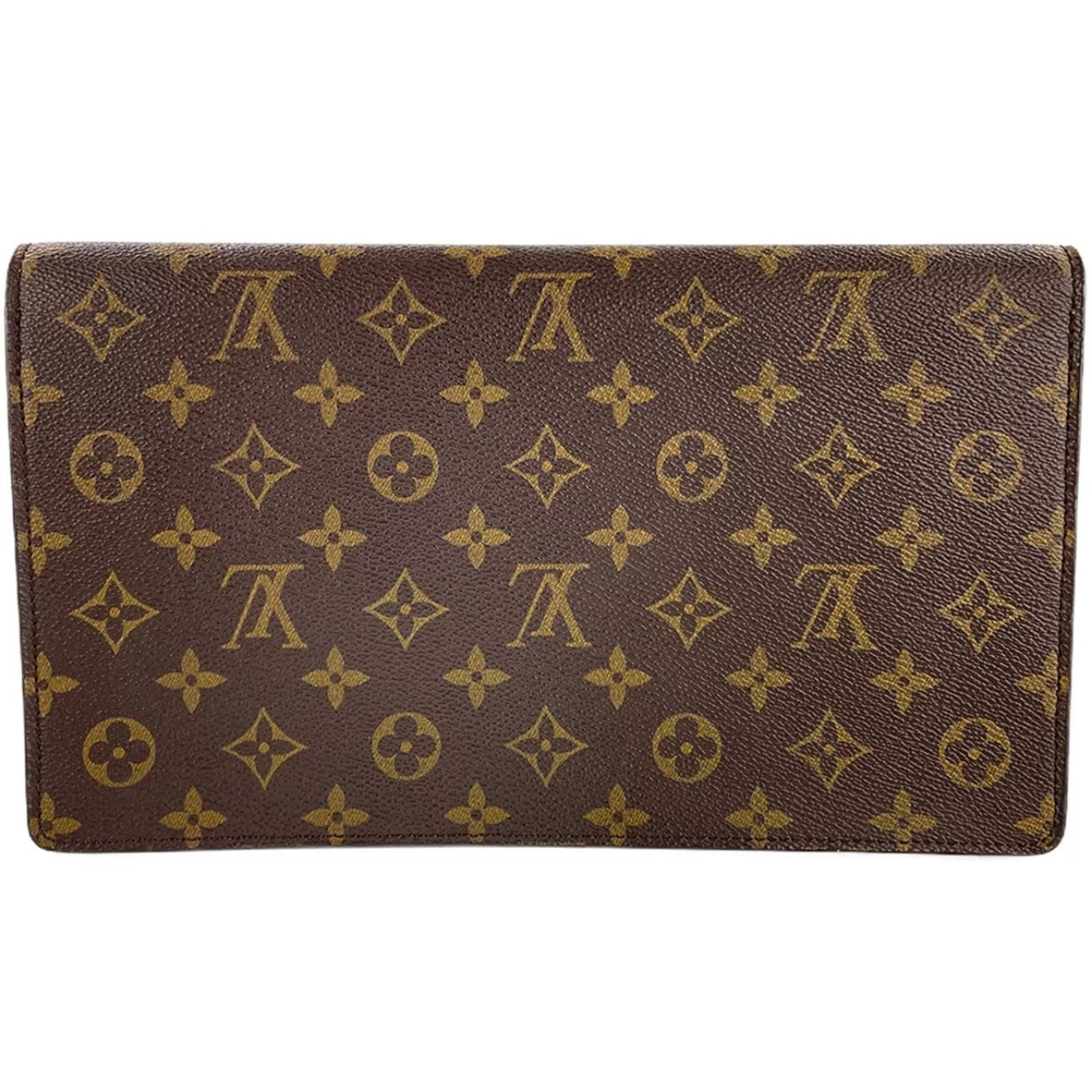 Monogram Chaillot Leather Brown Clutch bag