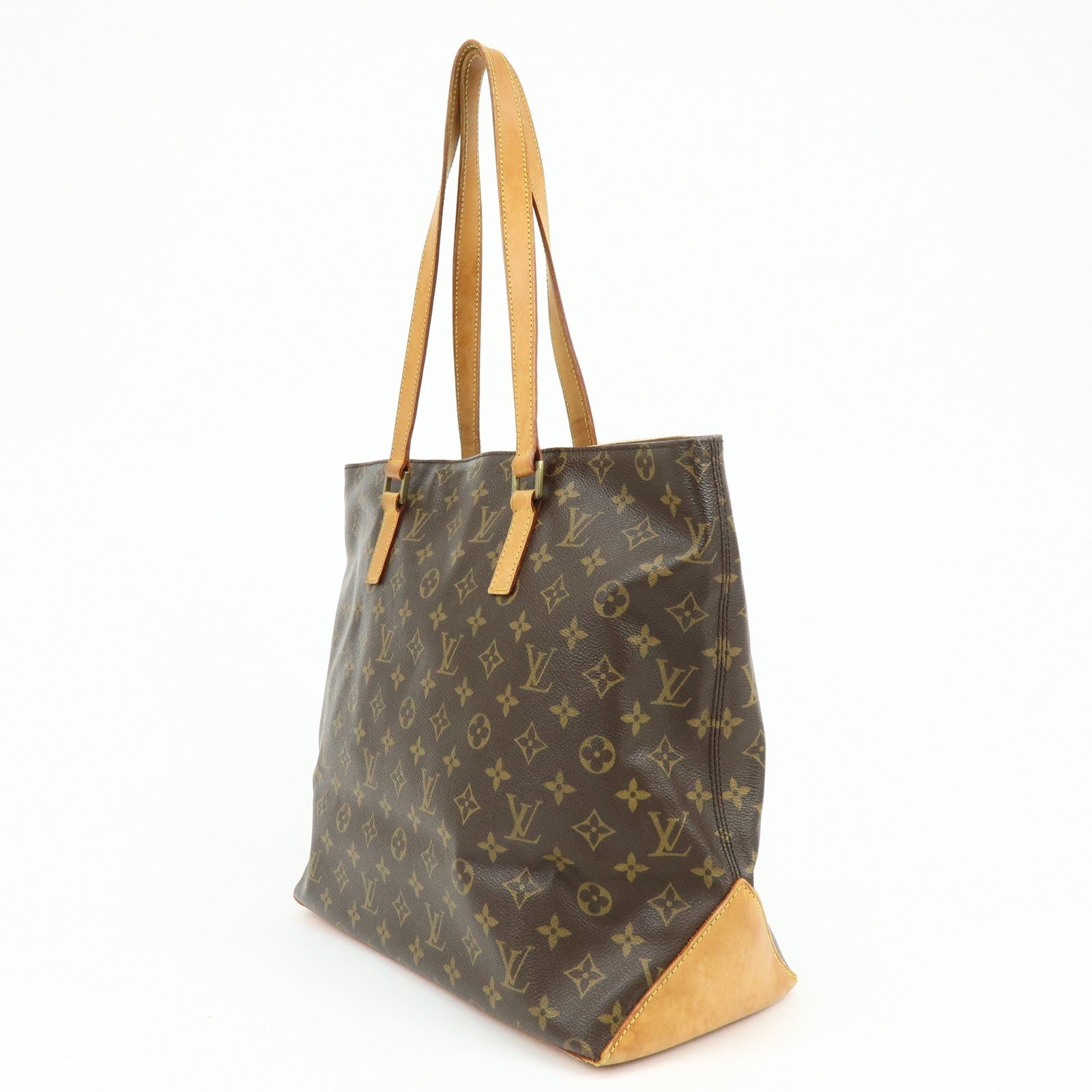 Louis Vuitton Monogram Cabas Mezzo Tote Bag - Brown, Monogram Canvas 