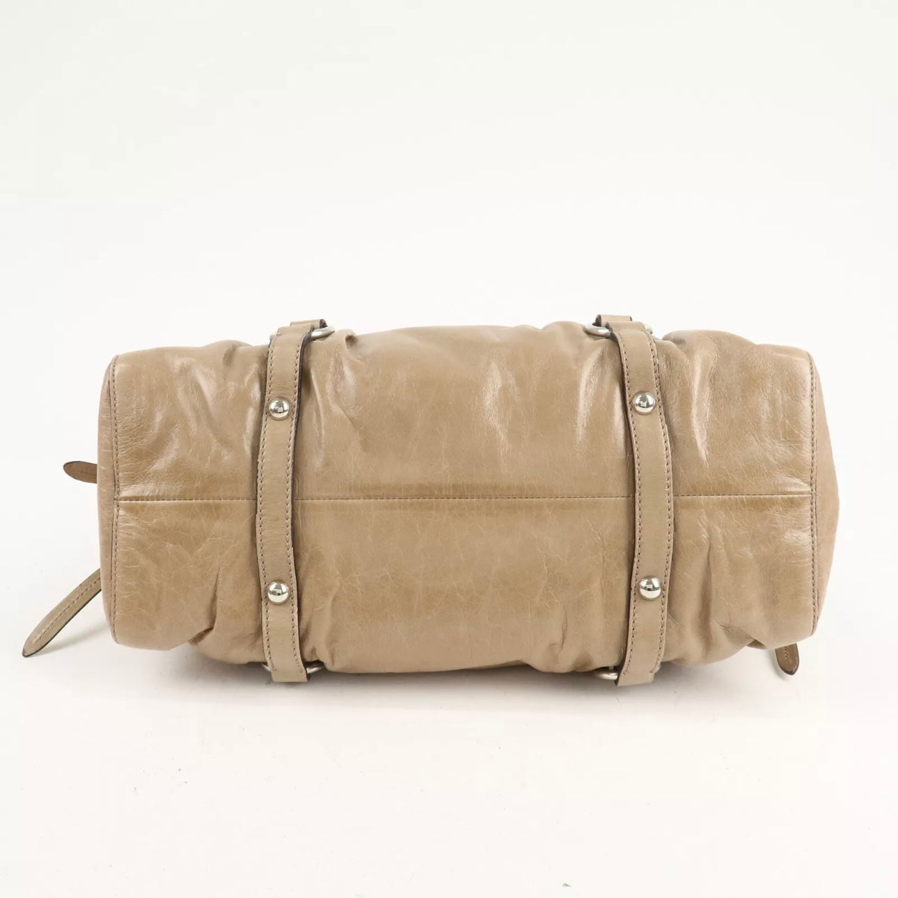 PRE ORDER! MIU MIU Leather Shoulder& Hand Bag Beige