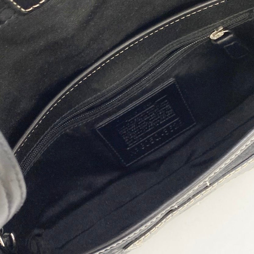 Coach Signature black shoulder bag