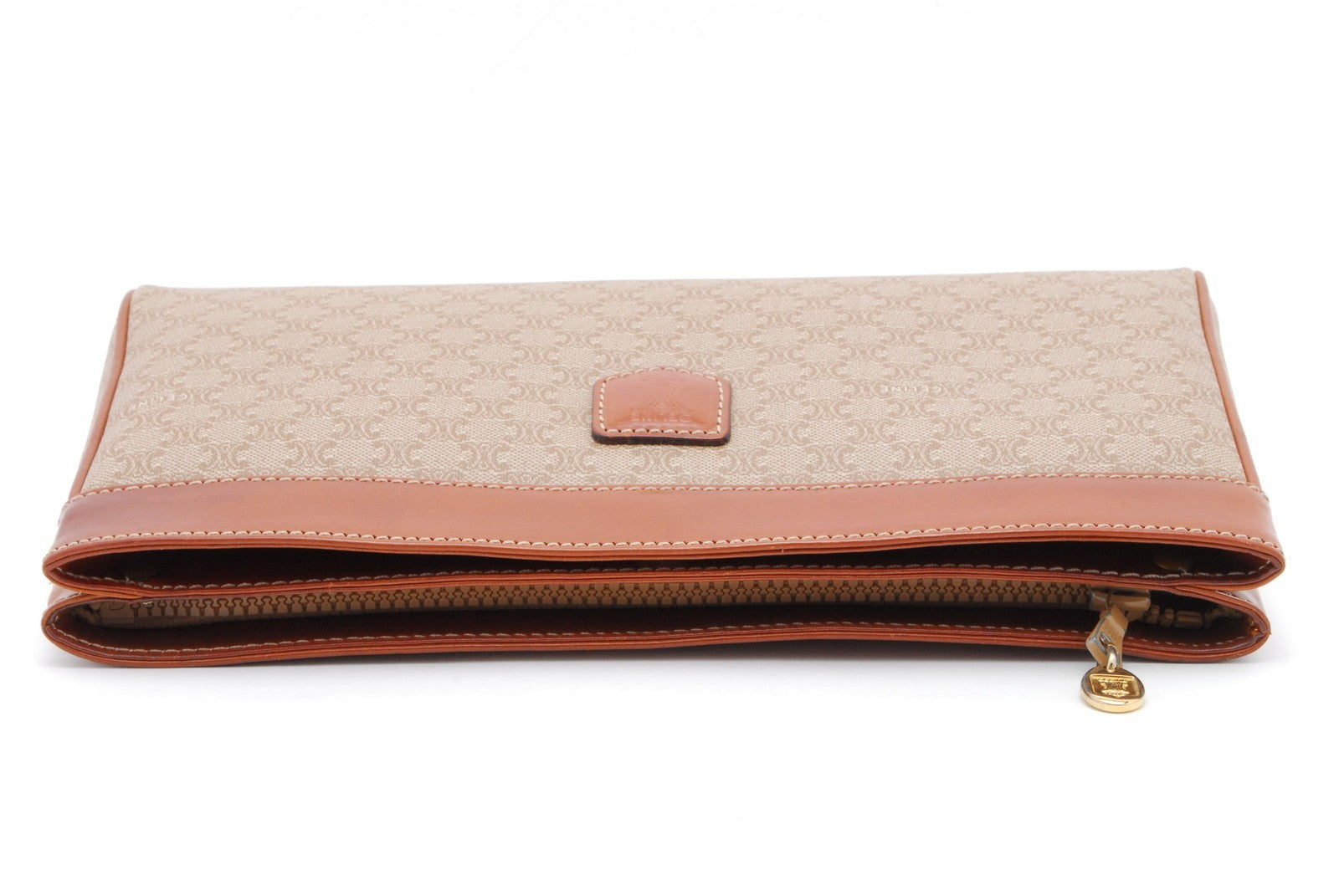 Celine Macadam Clutch Bag - Beige, PVC Leather