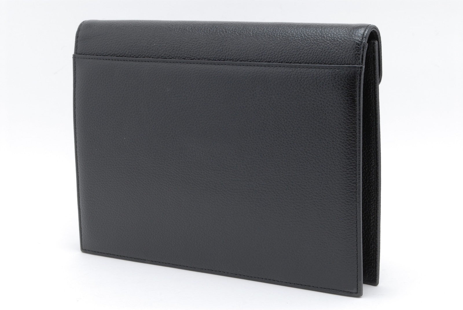 Saint Laurent YSL Clutch Bag - Black, Leather