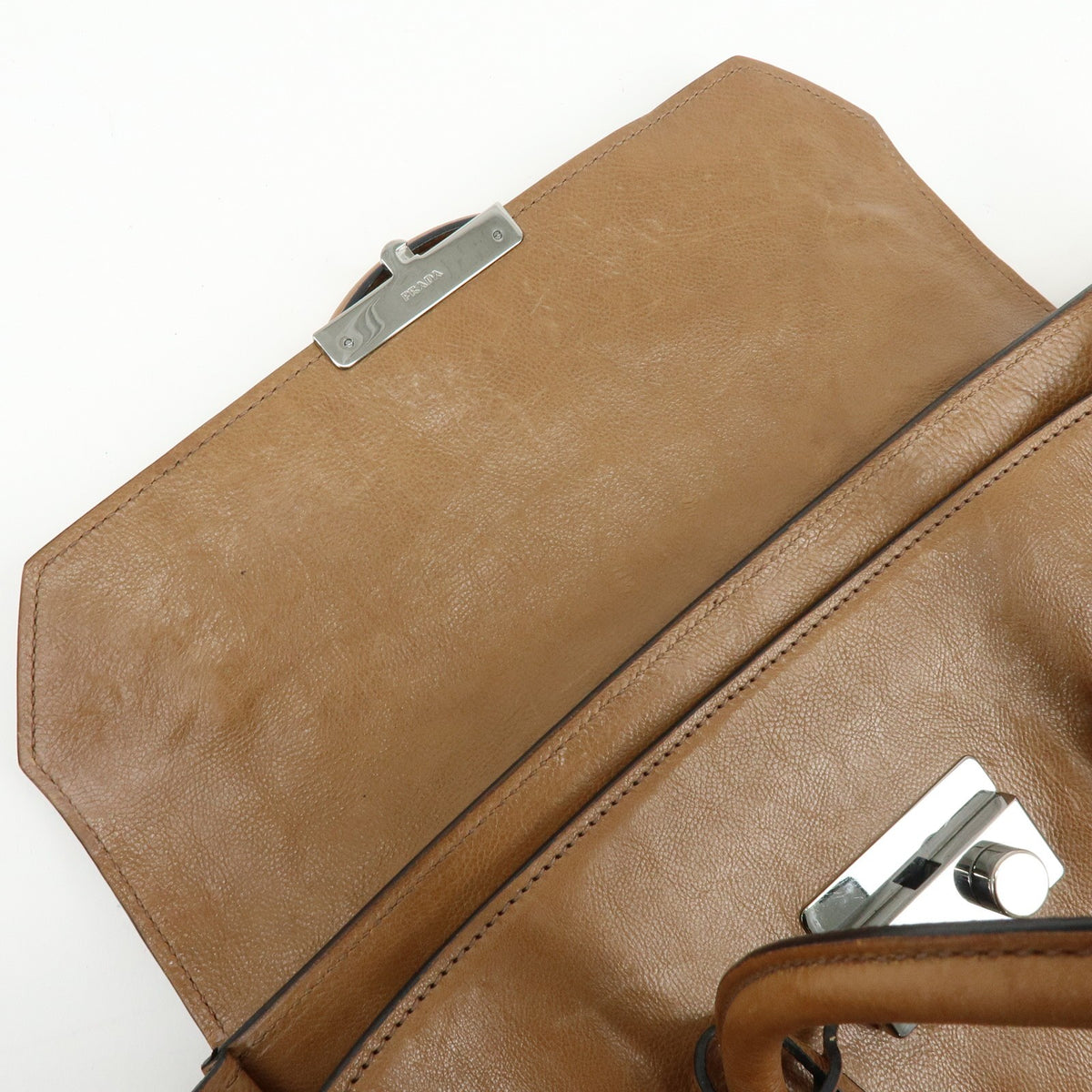Prada 2Way Bag - Brown, Leather