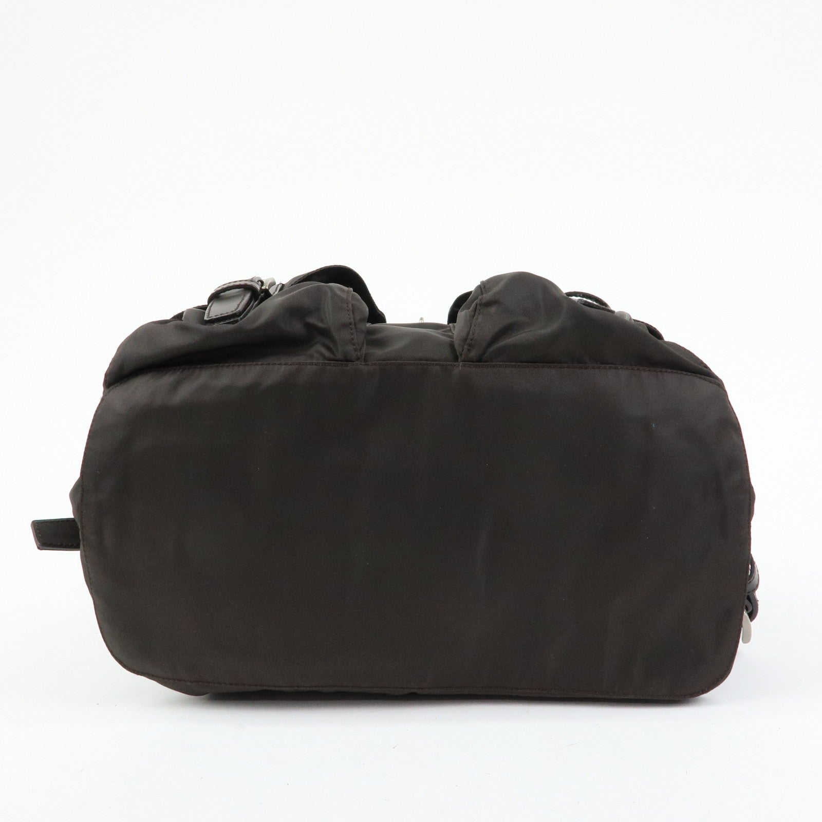 Prada B2811 Backpack - Brown, Nylon and Leather