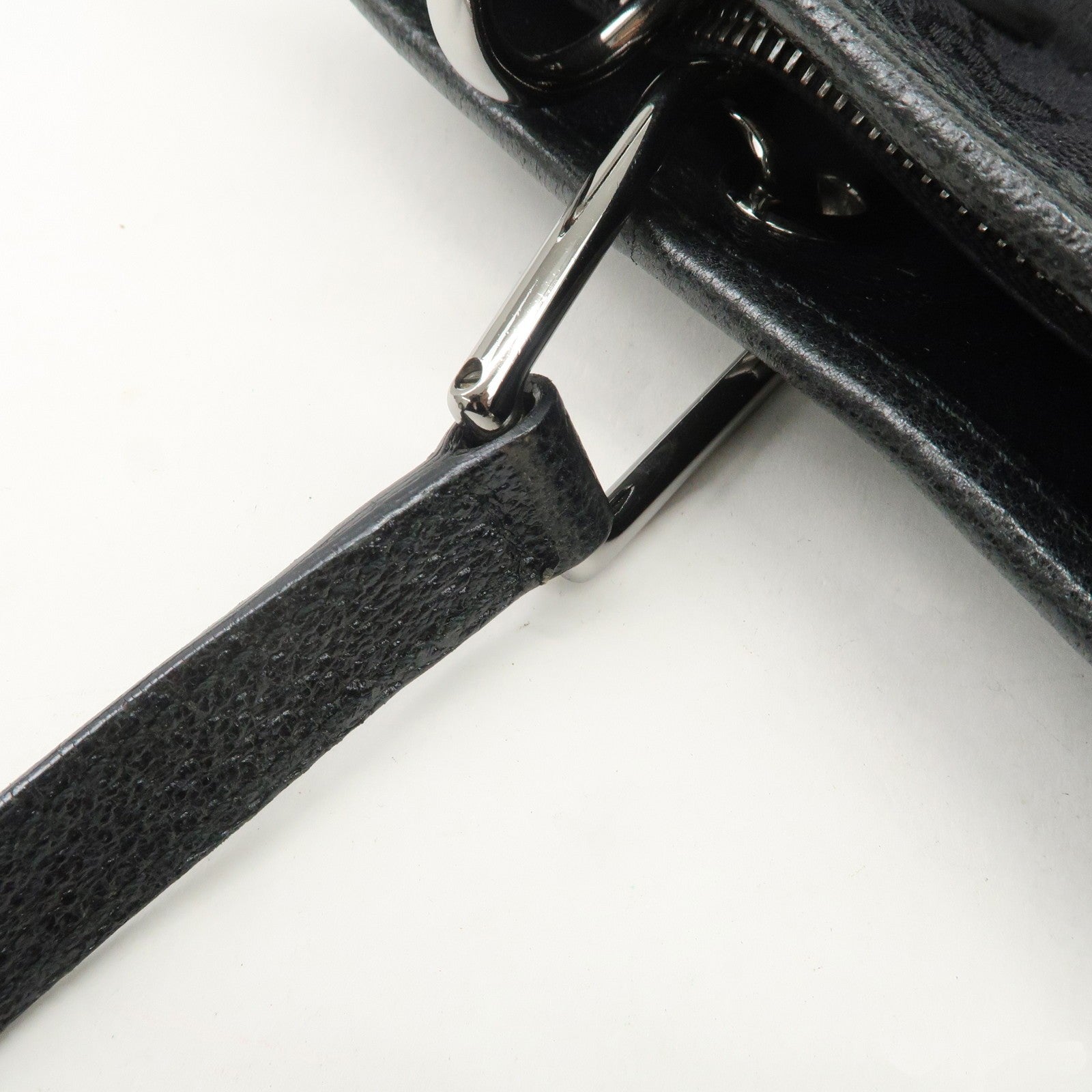 Gucci GG Canvas Leather Tote Bag - Black, Canvas 