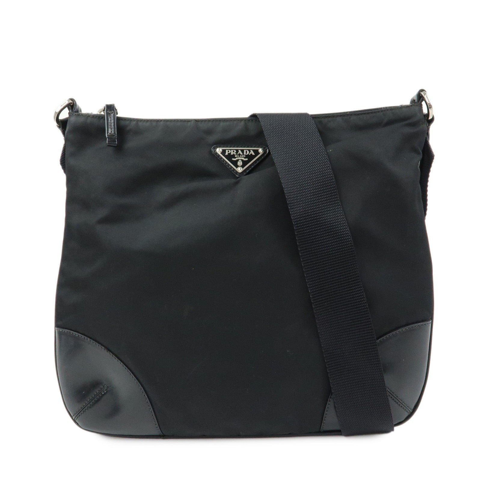 Prada Shoulder Bag - Black, Nylon and Leather 