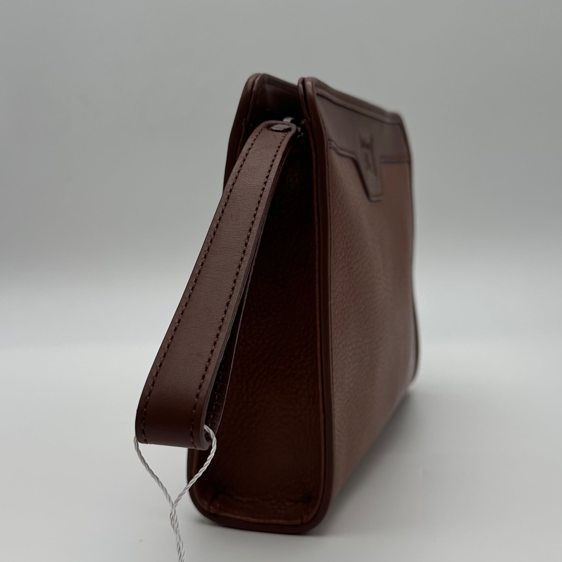 Burberry Vintage Leather Clutch Brown