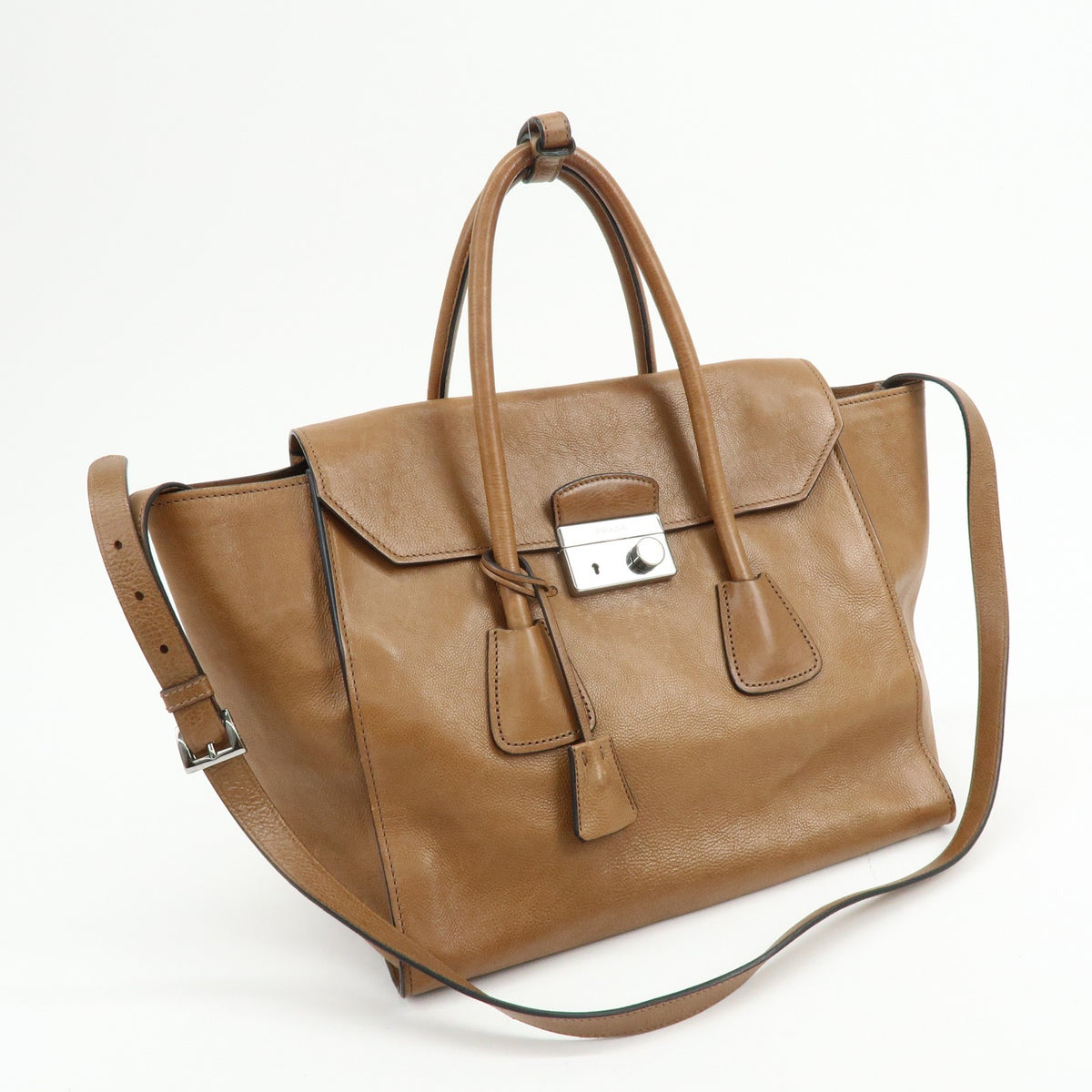 Prada 2Way Bag - Brown, Leather
