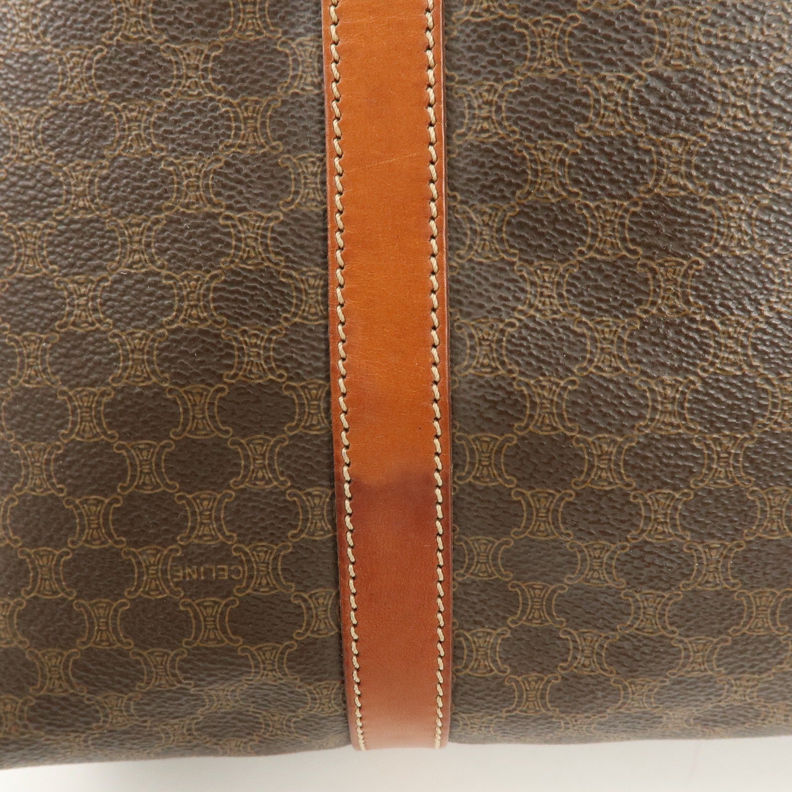 Celine Macadam Tote Bag - Brown, PVC Leather 