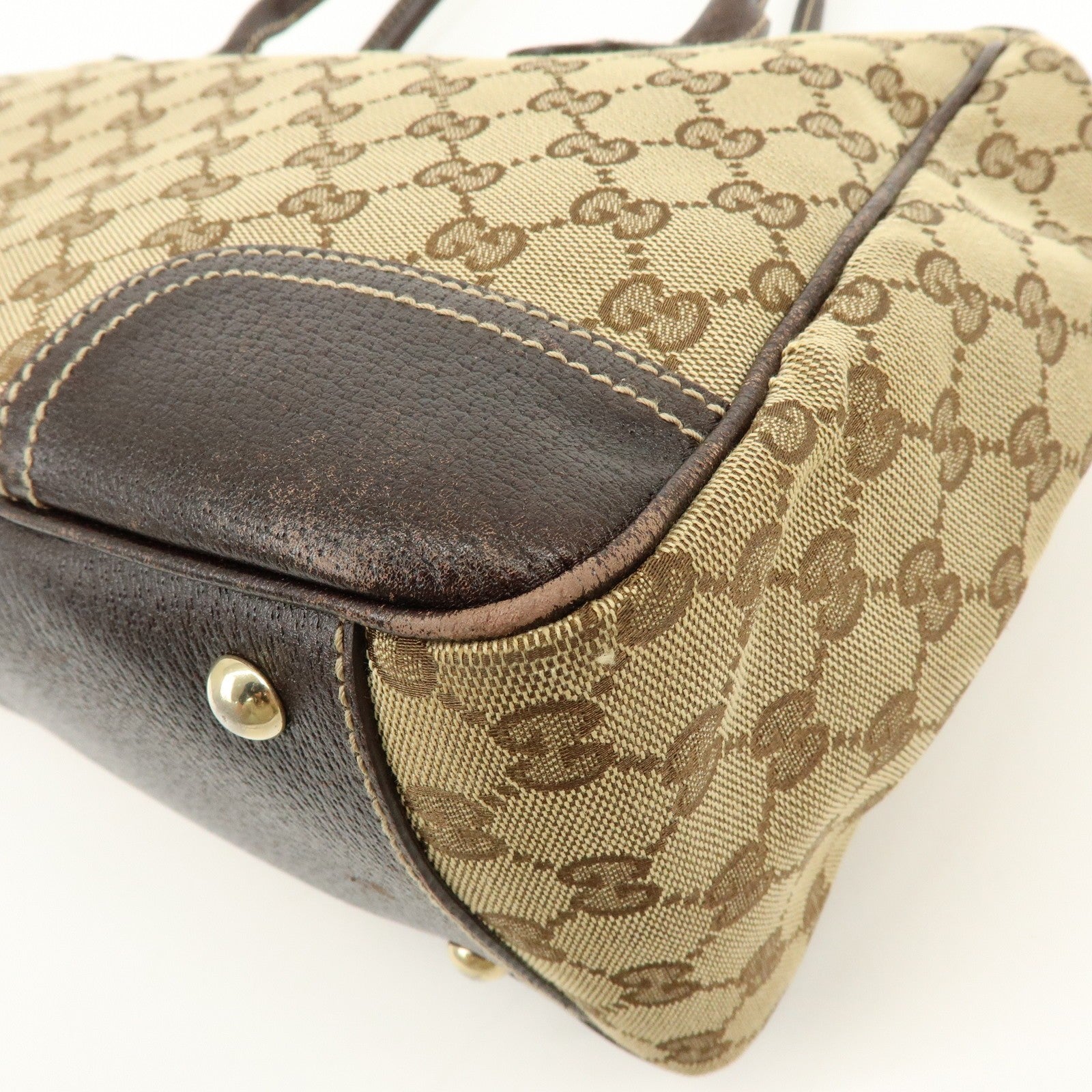 Gucci Sherry Line Tote Bag - Beige, GG Canvas, Leather 