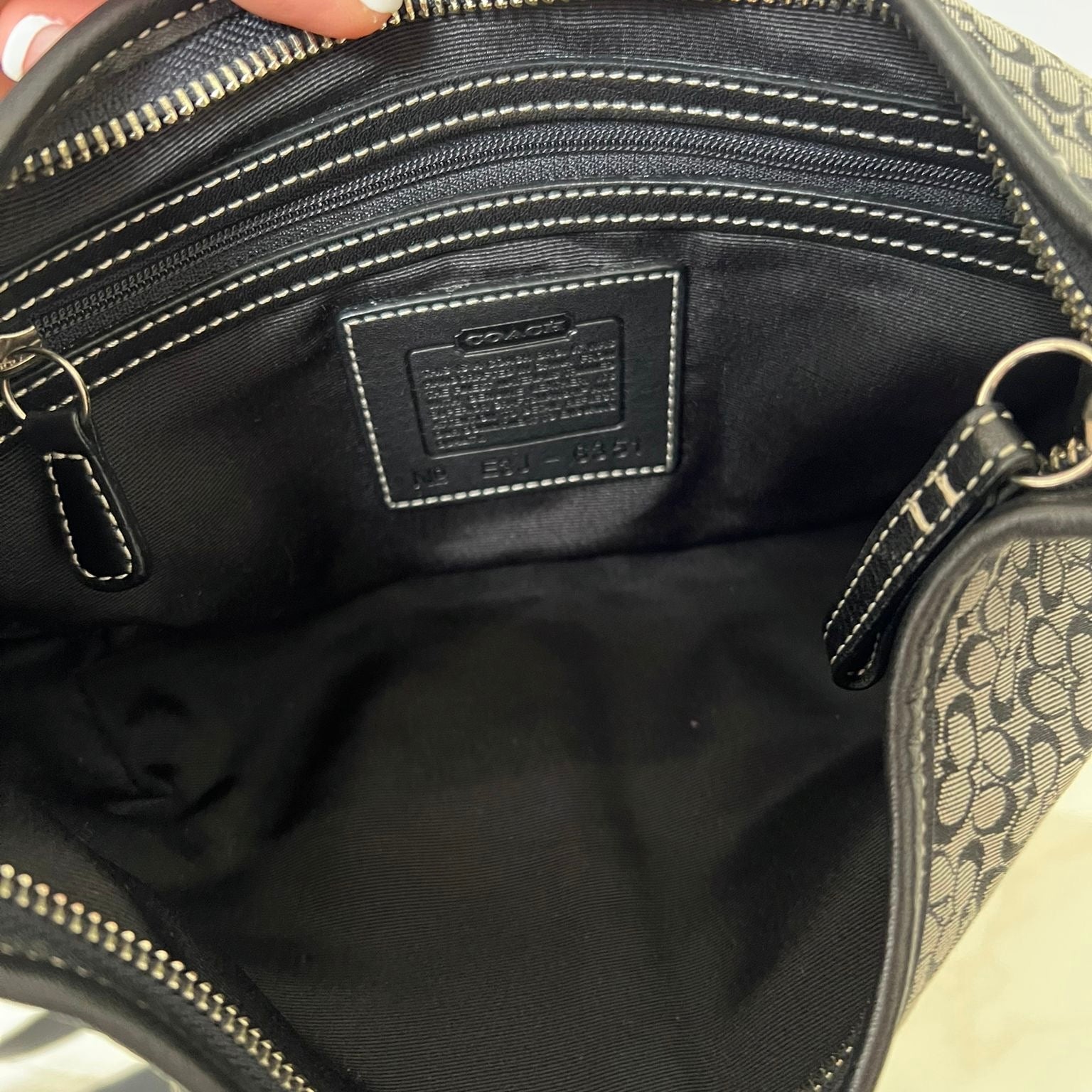 Coach Signature Black Bag
