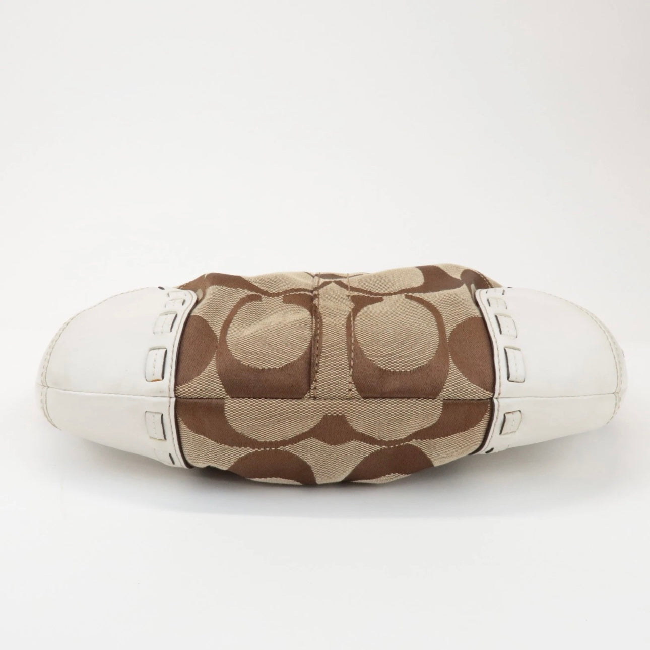 COACH Signature Canvas Leather Shoulder Bag