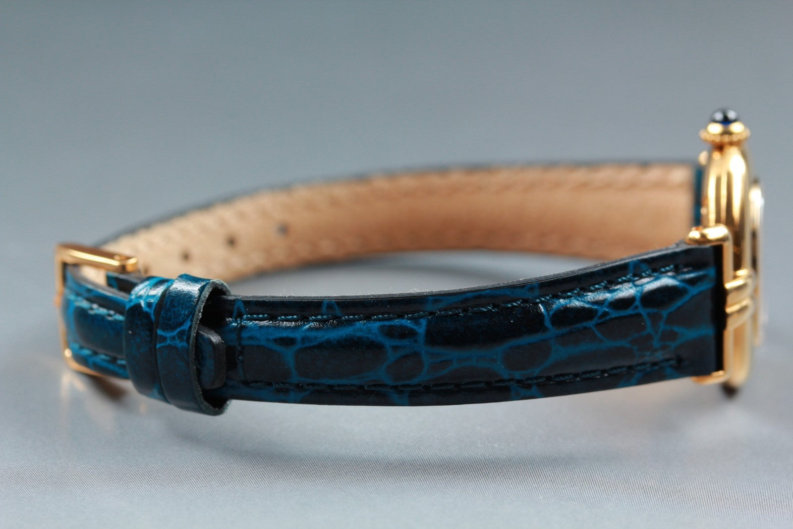 Cartier Must Colisee Vermeil 2410 Watch - Gold Blue, Stainless Steel