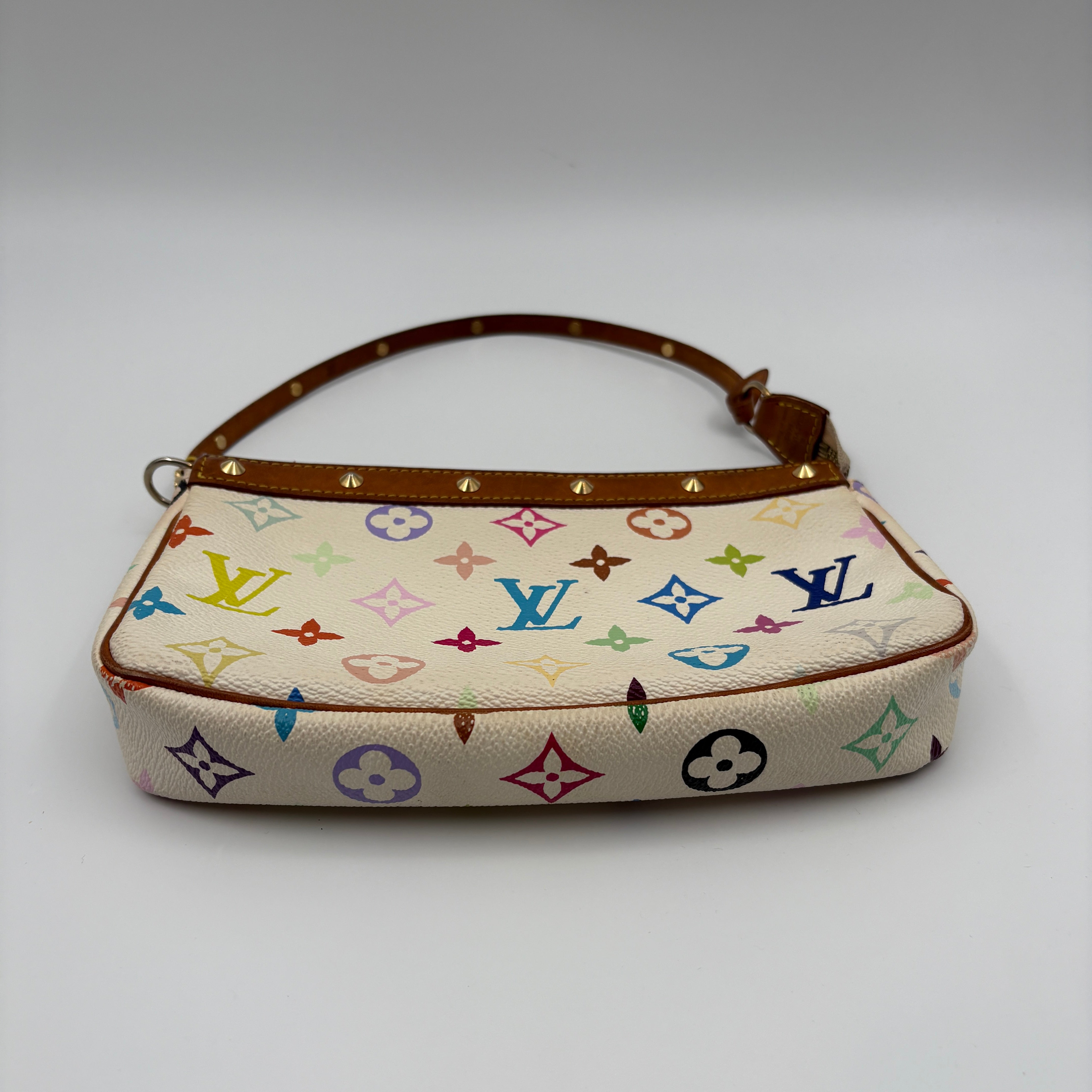 Pochette Accessoire Multicolor Blanc White