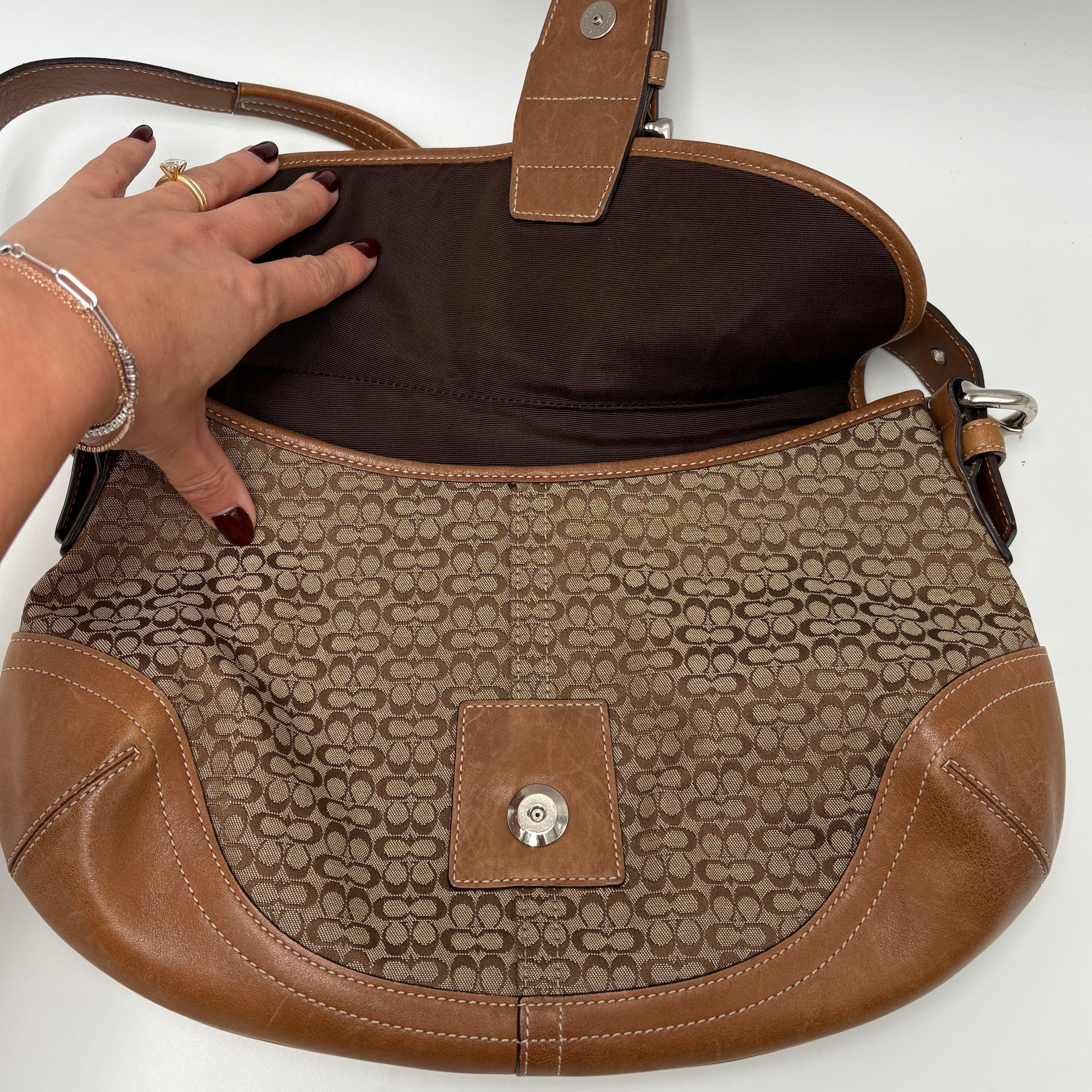 Coach Signature brown bag