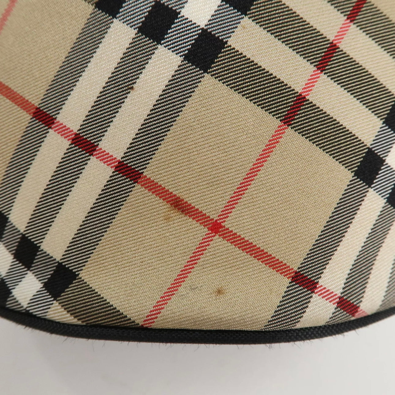 Burberry Canvas Leather Nova Check Shoulder Bag
