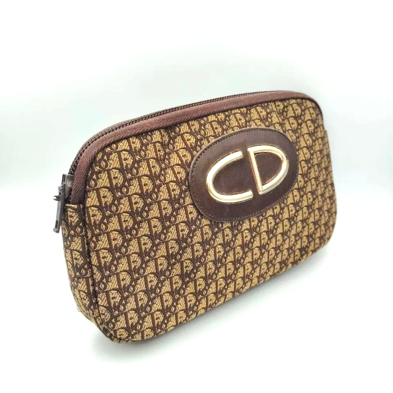 Christian Dior Trotter Pouch Brown