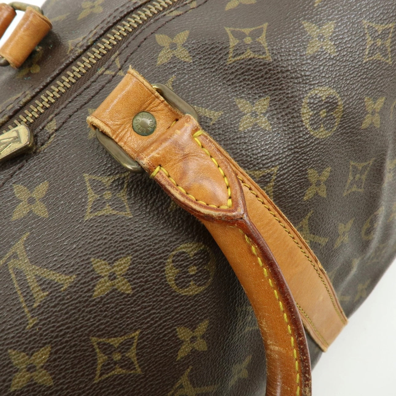 Louis Vuitton Monogram Keep All Bandouliere 55 Boston Bag