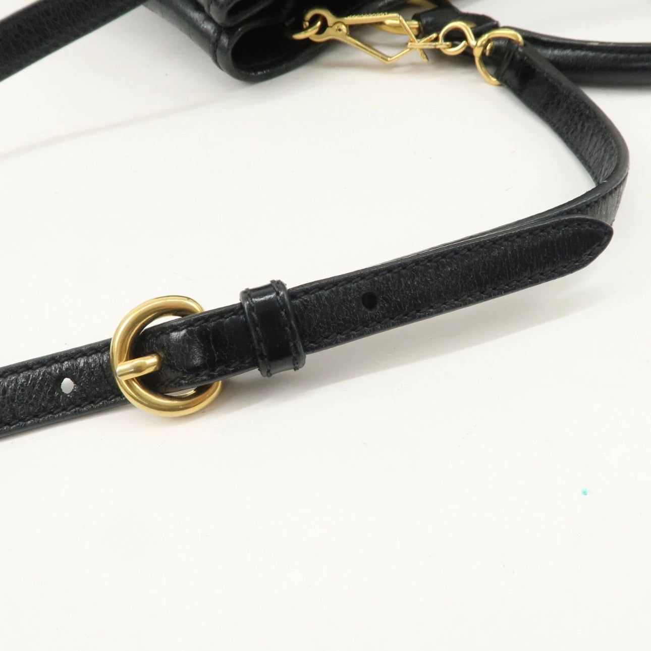 MIUMIU Leather Hand, crossbody Bag Black