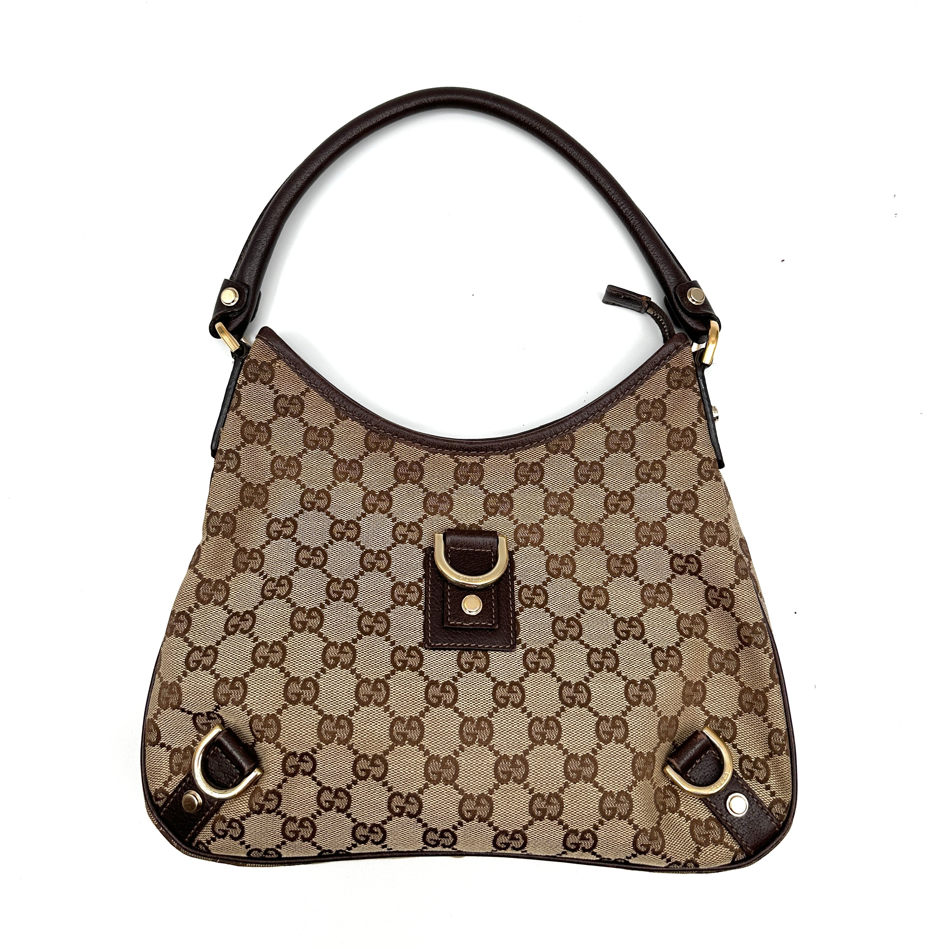 GG Monogram Abbey D-Ring Hobo Small Shoulder Bag